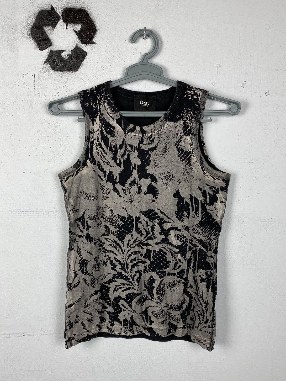 VINTAGE DOLCE&GABBANA Y2K Avant Garde TANK TOP - Tops