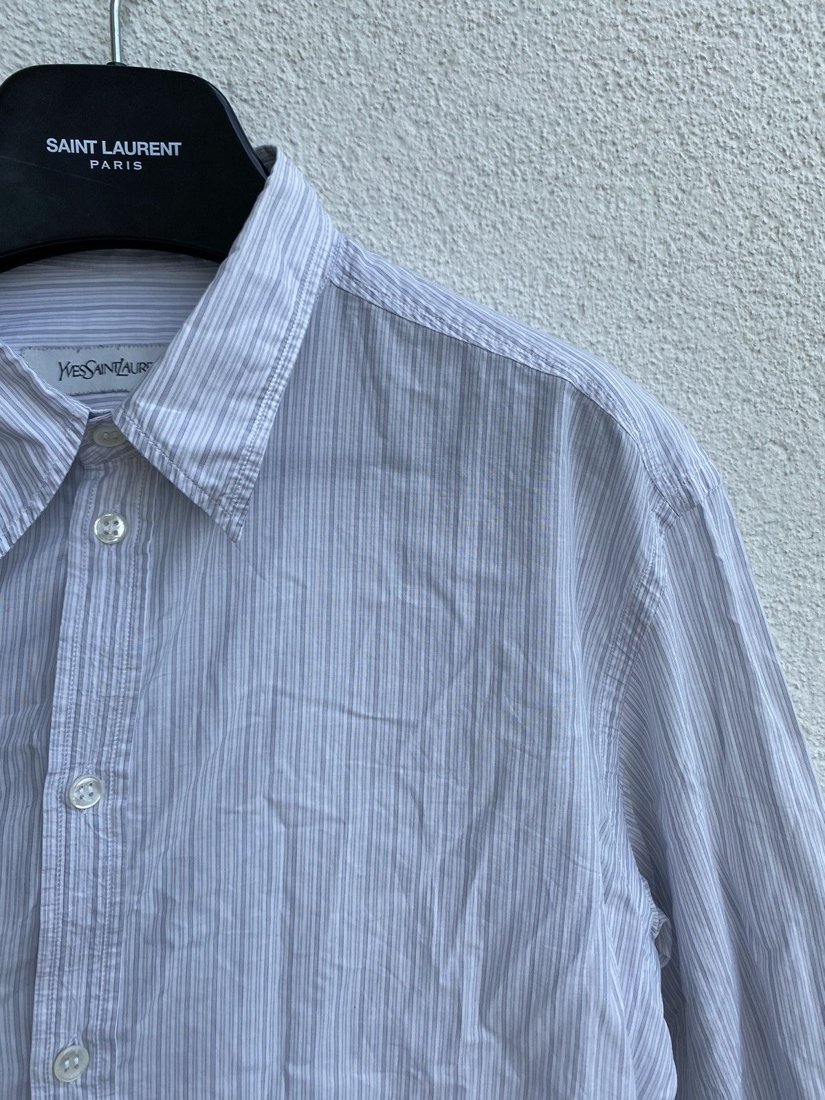 Yves Saint Laurent Super Light 2009 YSL Shirt Italy Summer Size US L / EU 52-54 / 3 - 3 Thumbnail
