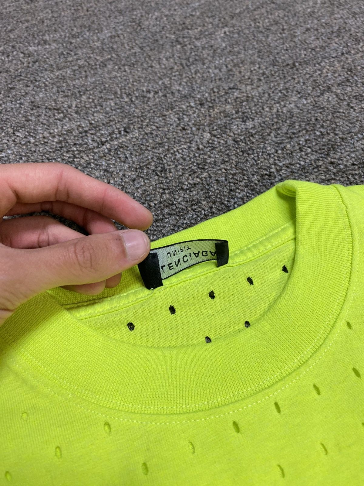 Balenciaga New | Balenciaga neon green tee | Size 4 ~ XL Size US XL / EU 56 / 4 - 14 Thumbnail