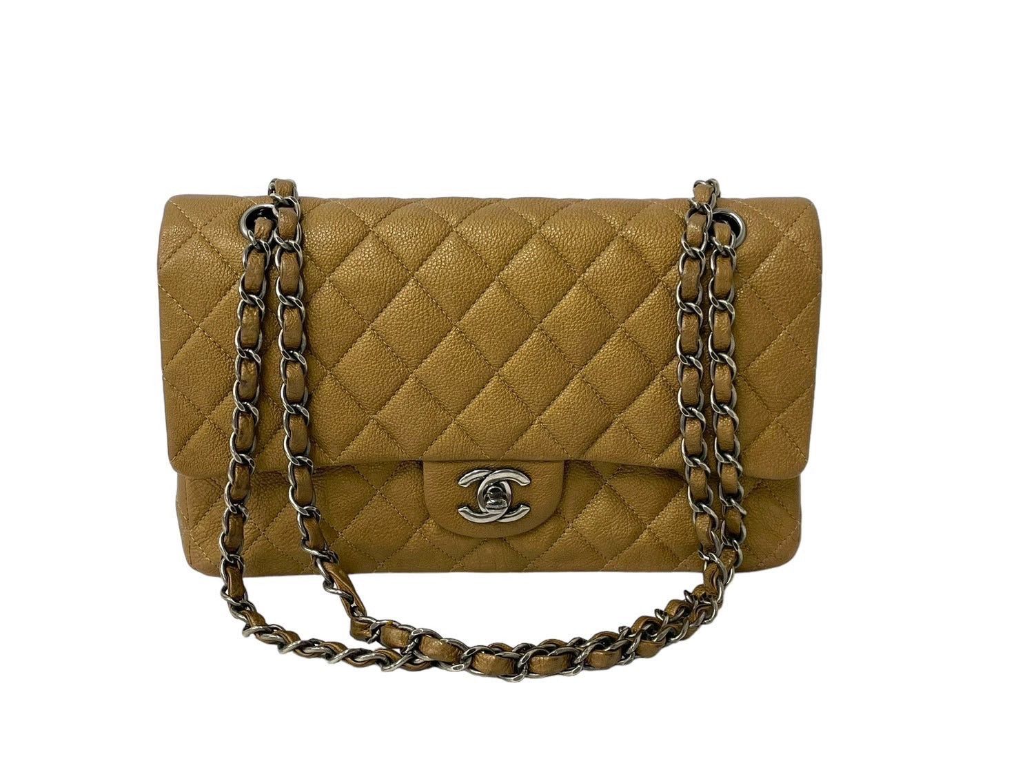 Chanel W Flap Shoulder Bag 25Cm in Bronze, Men's