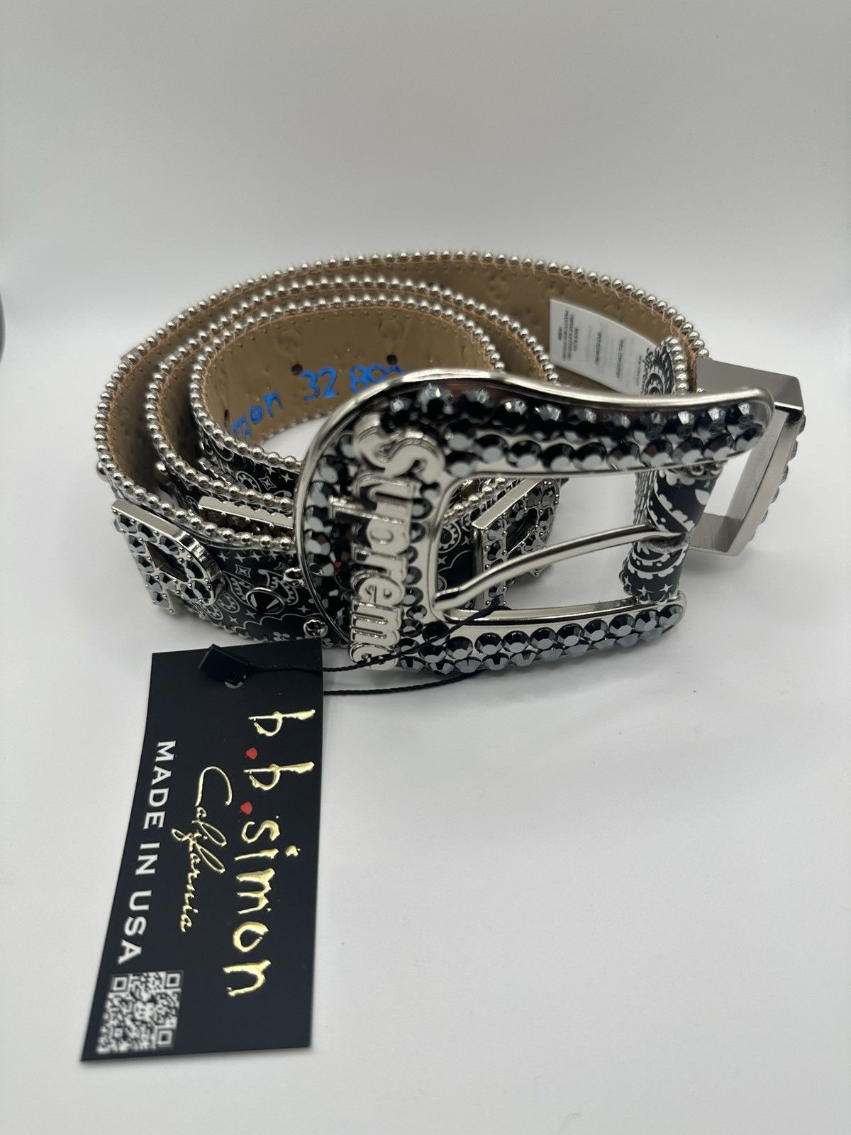 B.B. Simon × Supreme Supreme B.b Simon Ranger Belt Small Black