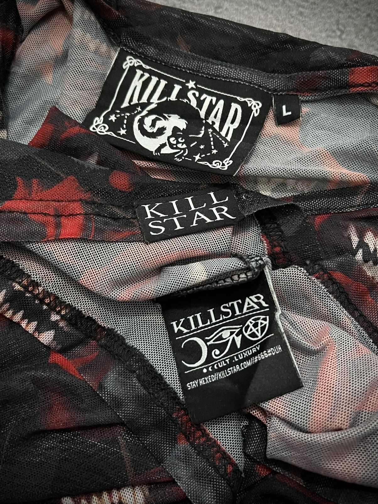 Killstar Rare Killstar Mesh Full Print Long Sleeve 3D Size US L / EU 52-54 / 3 - 8 Thumbnail