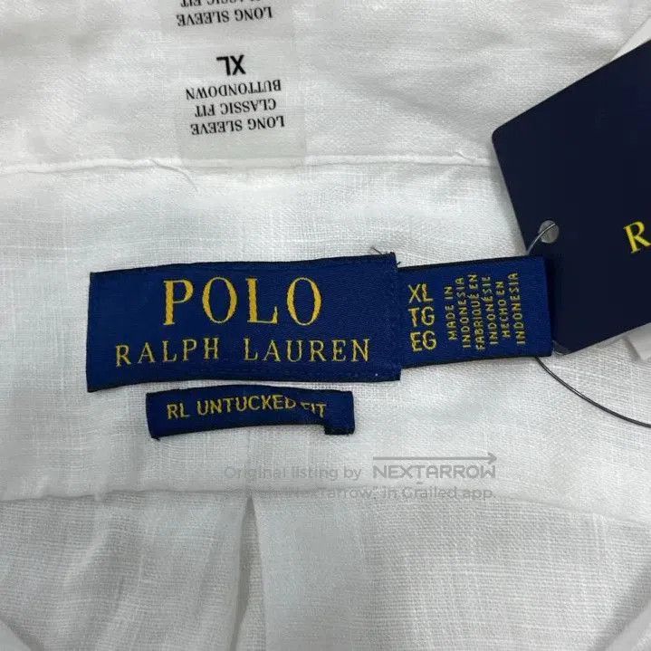 Polo Ralph Lauren Polo Ralph Lauren Logo Embroidered Linen Shirt. Size US XL / EU 56 / 4 - 5 Thumbnail