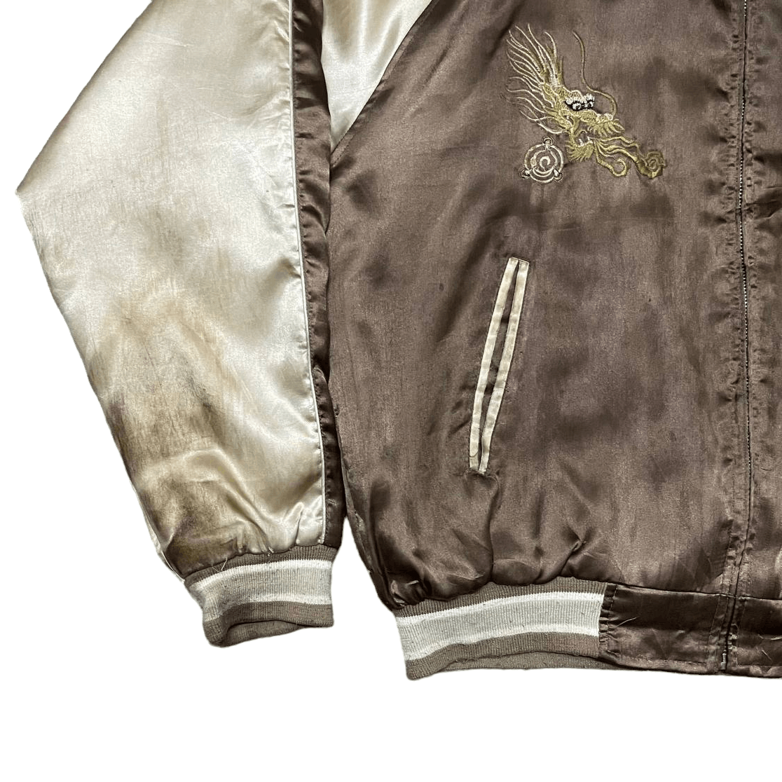 Japanese Brand Vintage Dragon Sukajan Souvenir Bomber Jacket Embroidery Size US L / EU 52-54 / 3 - 7 Thumbnail