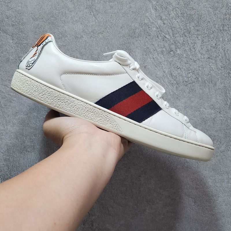 Gucci Gucci Ace Fashion Tiger Graphic Low-Top Sneakers Size US 9.5 / EU 42-43 - 1 Thumbnail