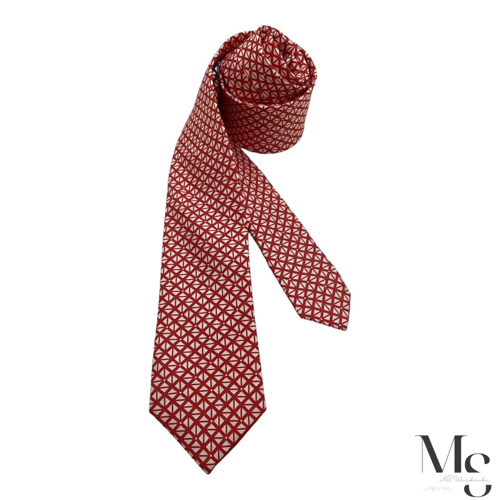 Other PAUL Red Geometric Luxury Silk Tie W:2.5" EX COND Size ONE SIZE - 1 Thumbnail