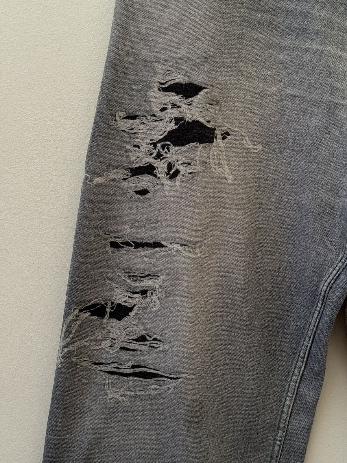 【希少】BALENCIAGA 2021 Denim Pants Gray Balenciaga Bootcut Jeans | Saks Fifth Avenue