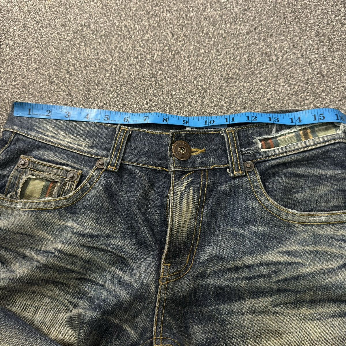 If Six Was Nine Y2k Attemp ConyCuny Boy Distressed Whisker Denim Size US 32 / EU 48 - 18 Thumbnail