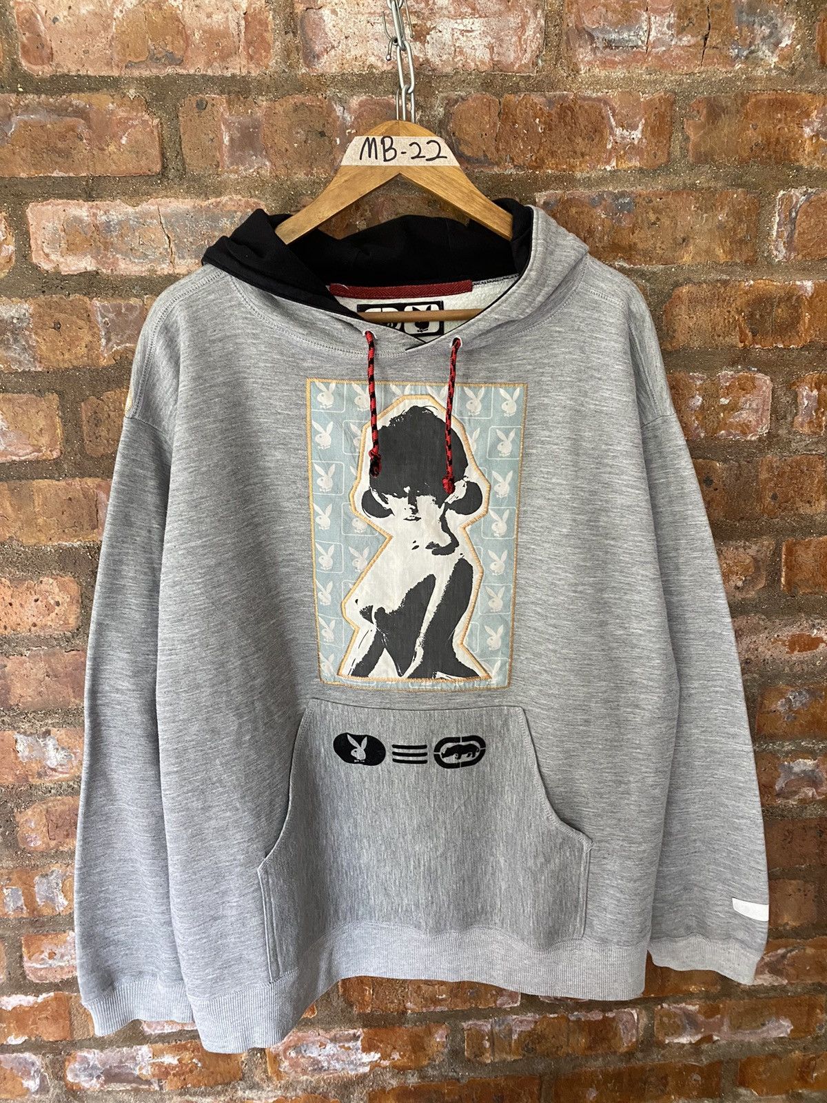 Ecko Unltd. 🔥2000s RARE ECHO x Playboy pin up gril men face hoodie Size US L / EU 52-54 / 3 - 2 Thumbnail