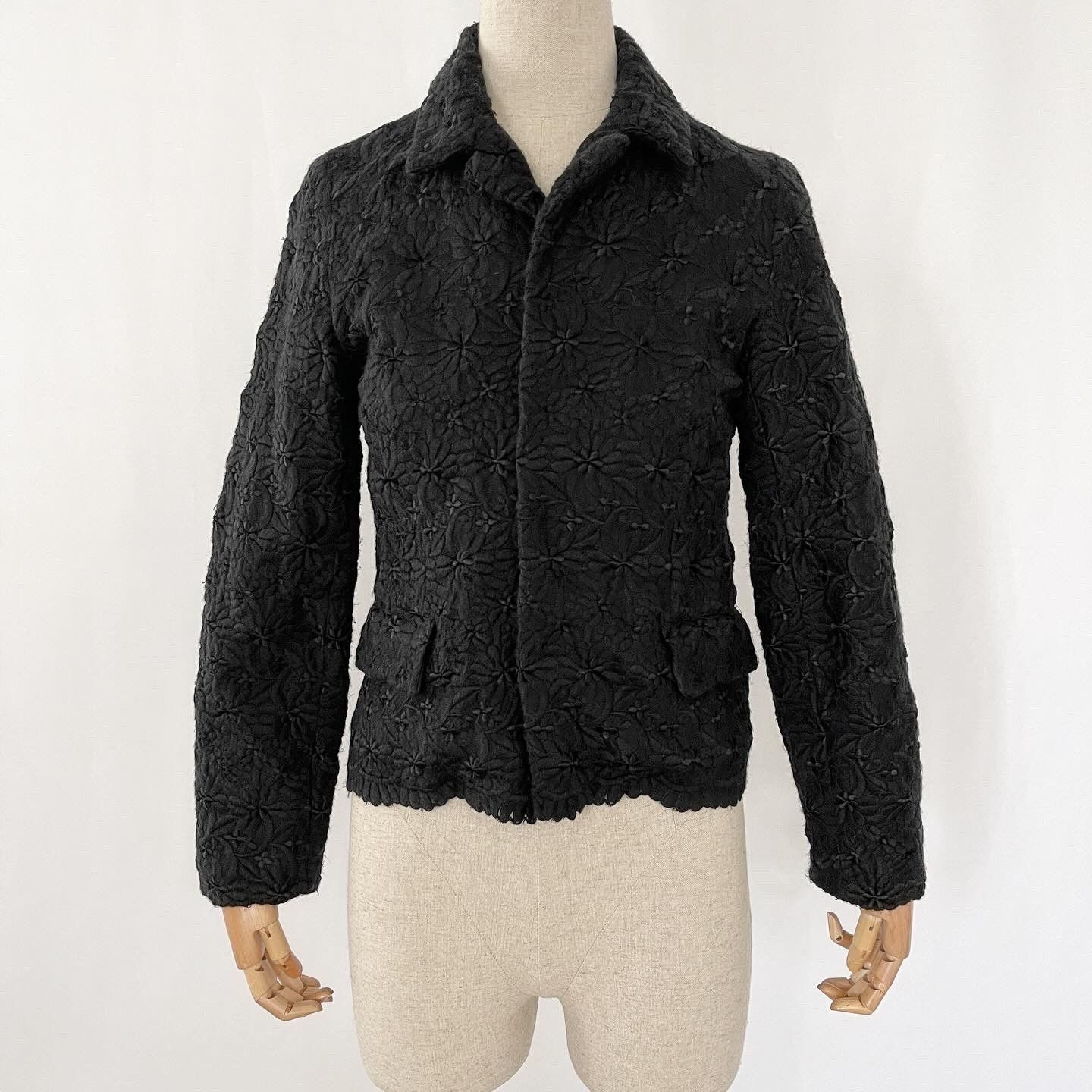 Comme des Garcons COMME DES GARCONS Black Lace Jacket size S Grailed
