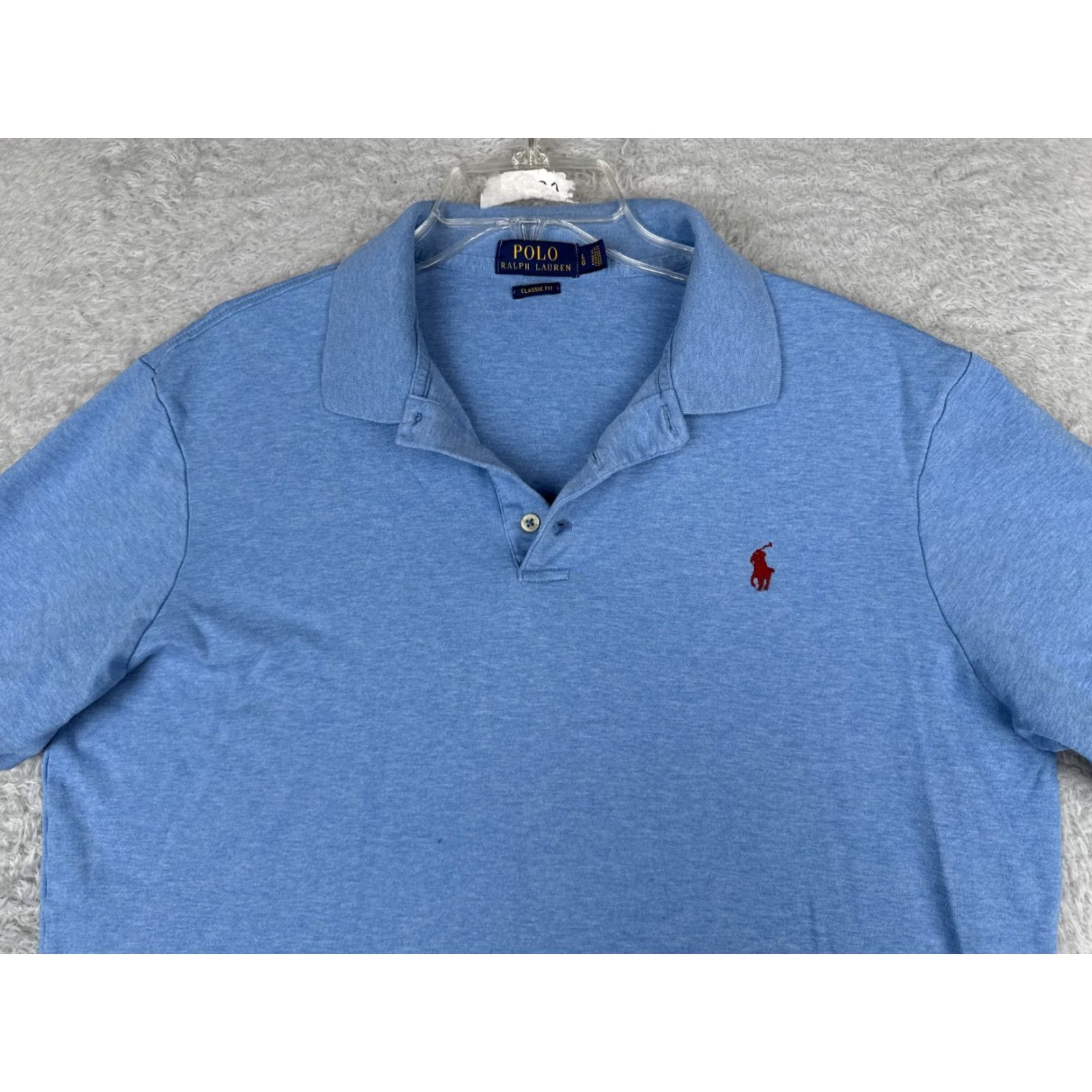 Ralph Lauren VINTAGE Nike Polo Shirt Men Large Blue Golf Pony Short Sleeve Cotton Size US L / EU 52-54 / 3 - 4 Thumbnail
