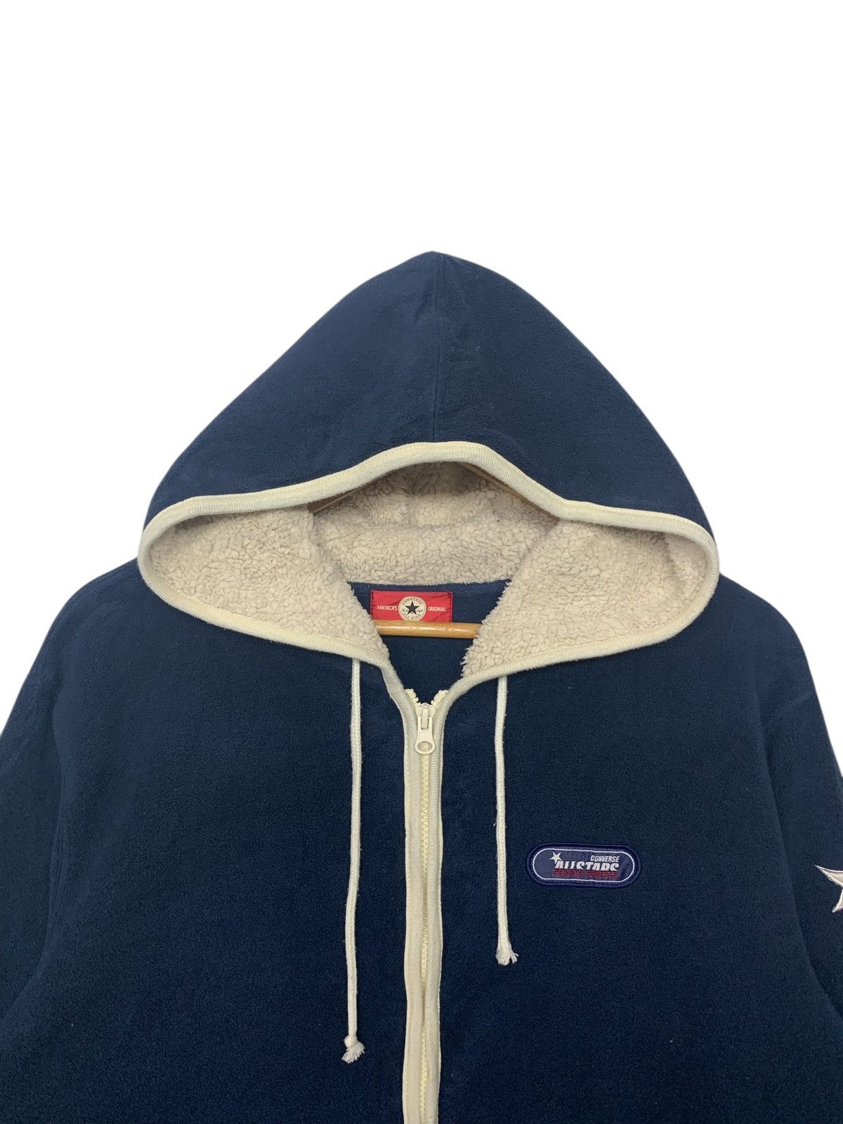 Converse Rare Converse Embroidered Logo Hoodie Zipper Down Size US L / EU 52-54 / 3 - 8 Thumbnail
