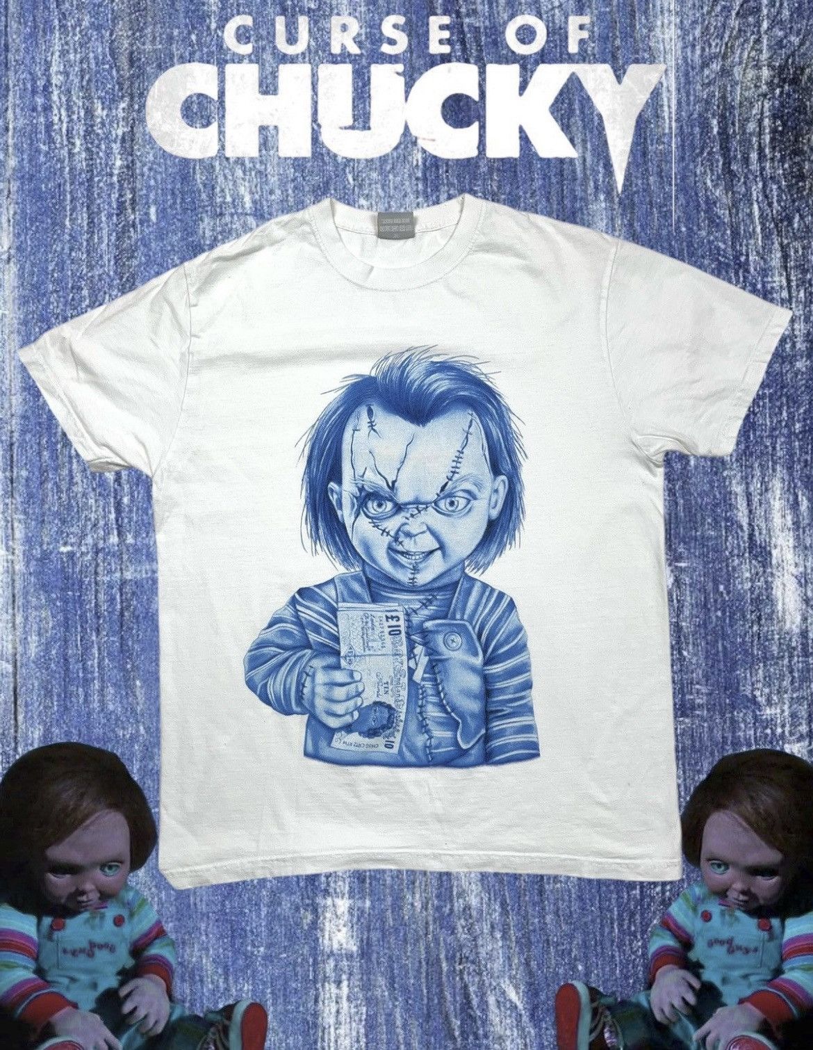 Expert Horror × Vintage Vintage 90s Chucky Horror Movie T-shirt rare movie Size US M / EU 48-50 / 2 - 1 Thumbnail