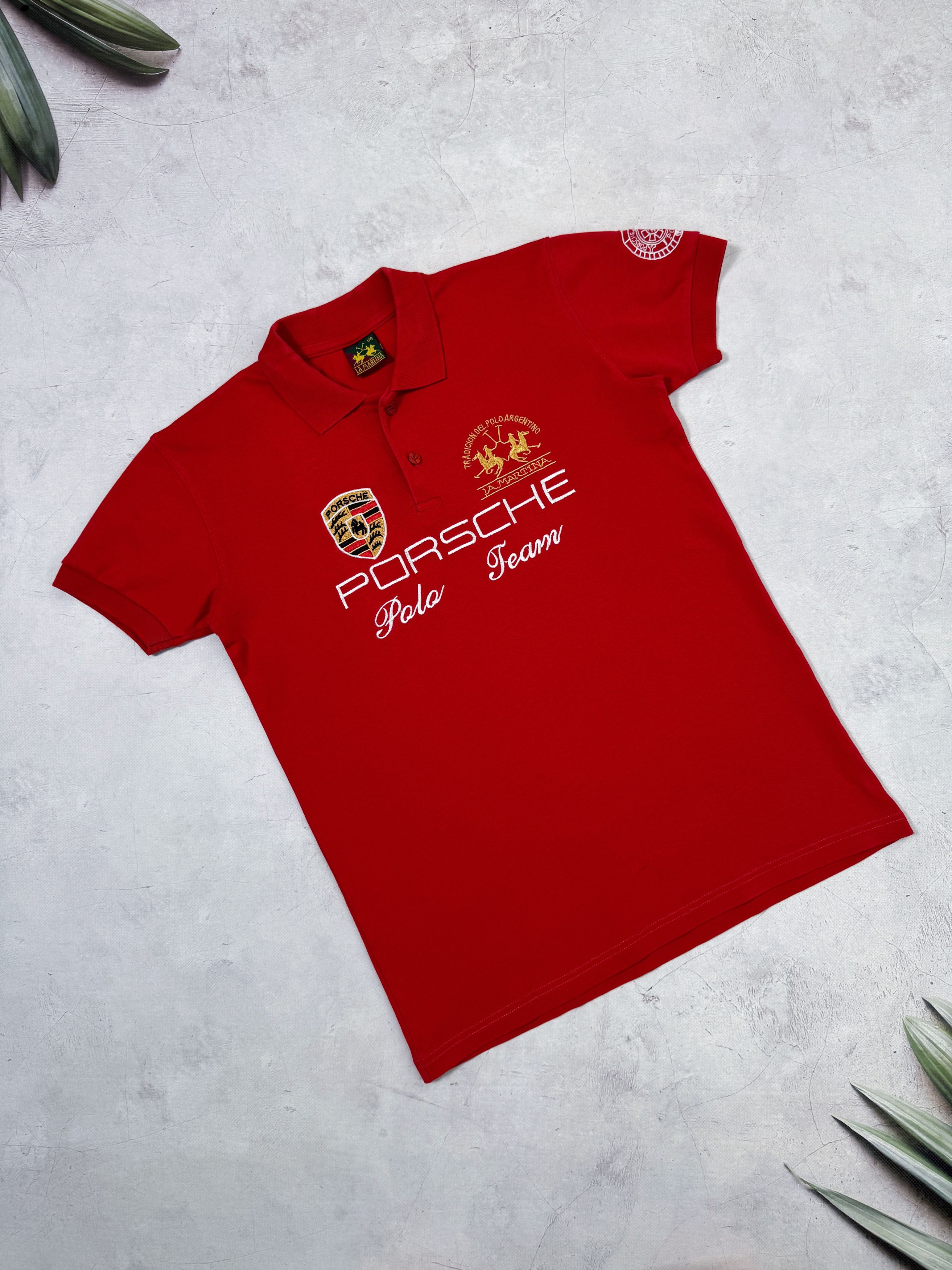 La Martina Vintage La Martina Polo T-Shirt Porsche Team Size US S / EU 44-46 / 1 - 1 Thumbnail