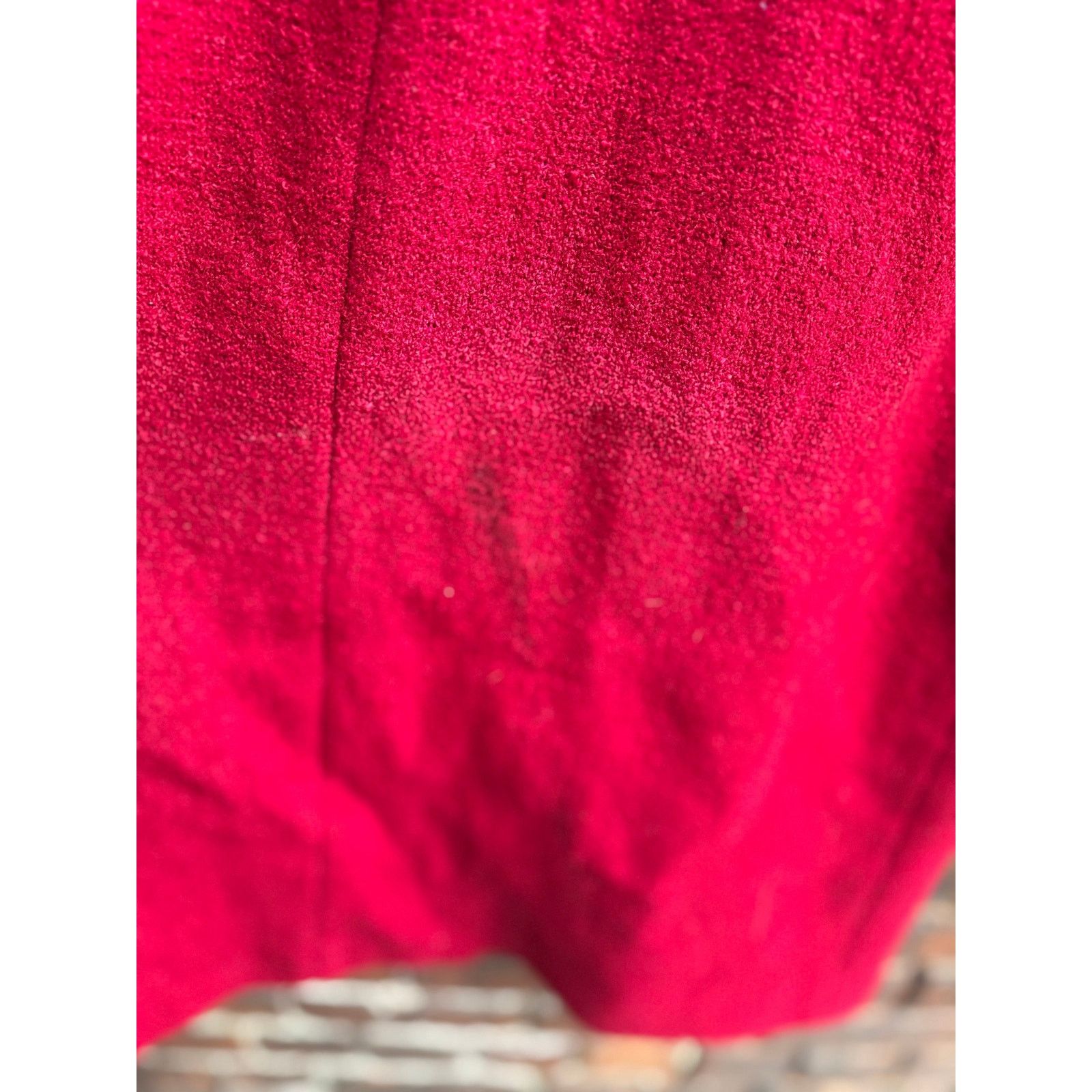 Vintage 50s Stevens Hockanum Topaz Red Genuine Fur Collar Coat Large Size L / US 10 / IT 46 - 12 Thumbnail