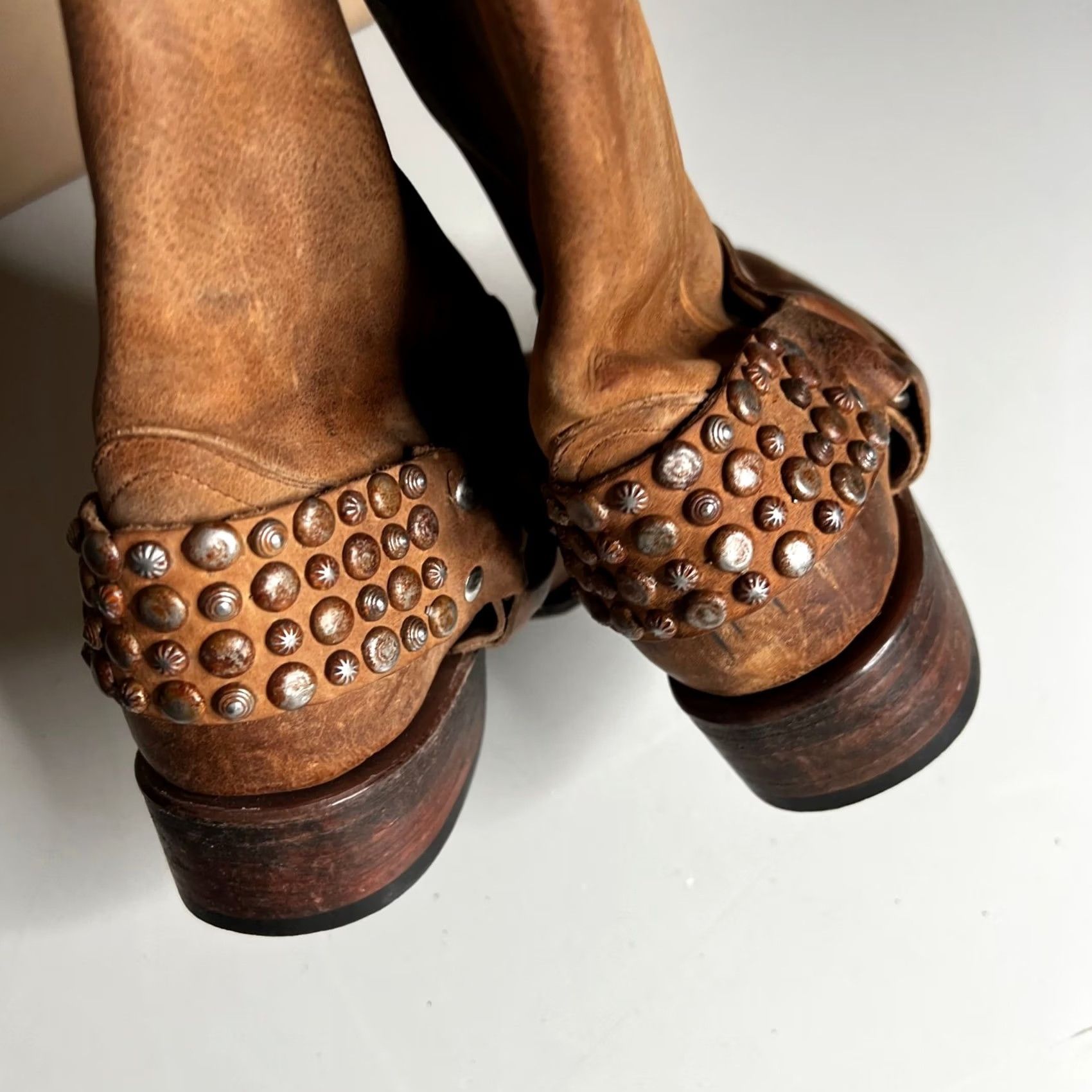 FREEBIRD Freebird By Steven - Tan Leather Harness Boots - Mens Boot Size US 6 / EU 39 - 6 Thumbnail