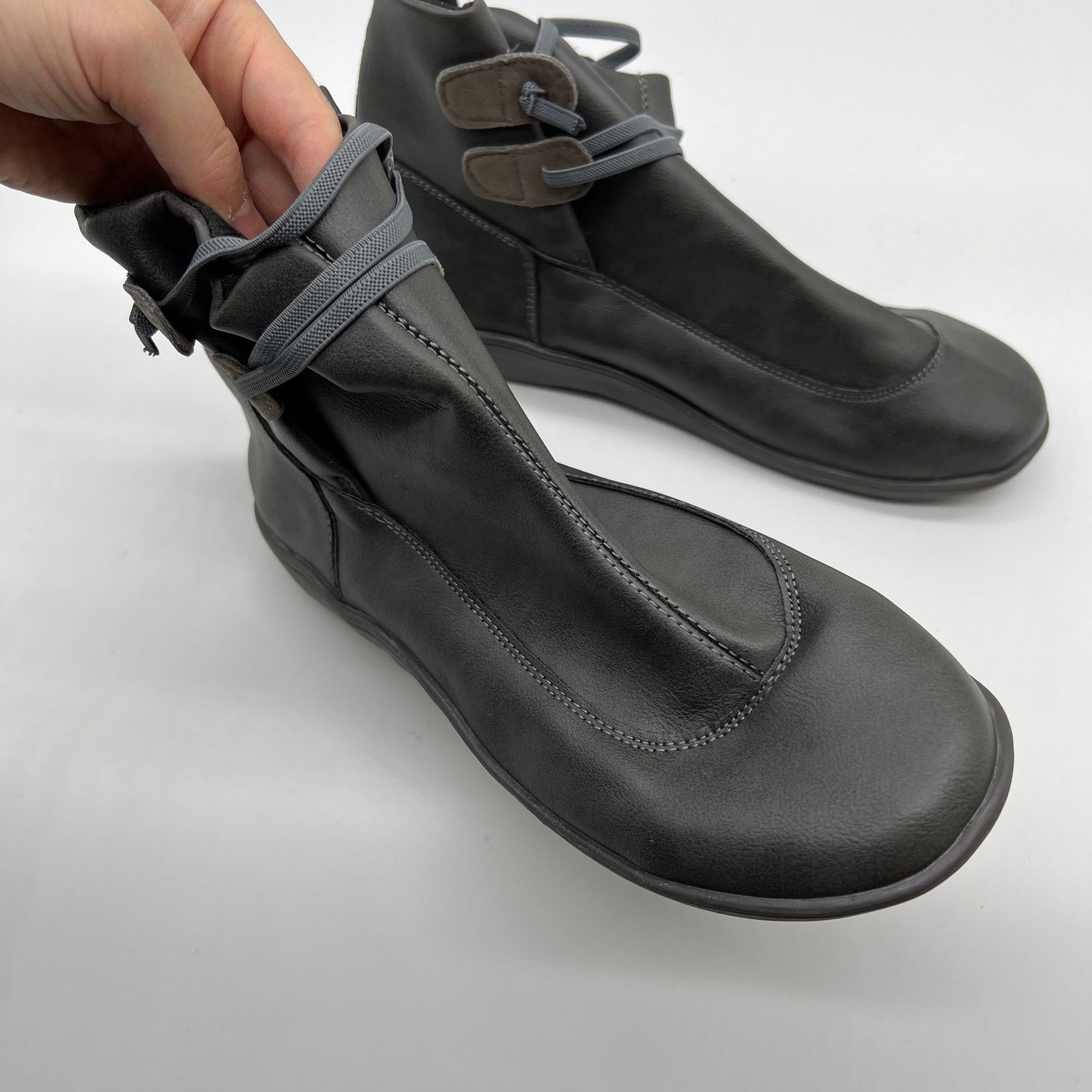 Other Women Ankle Boots Low Heel Slip on Comfortable Booties Size US 9.5 / IT 39.5 - 3 Thumbnail