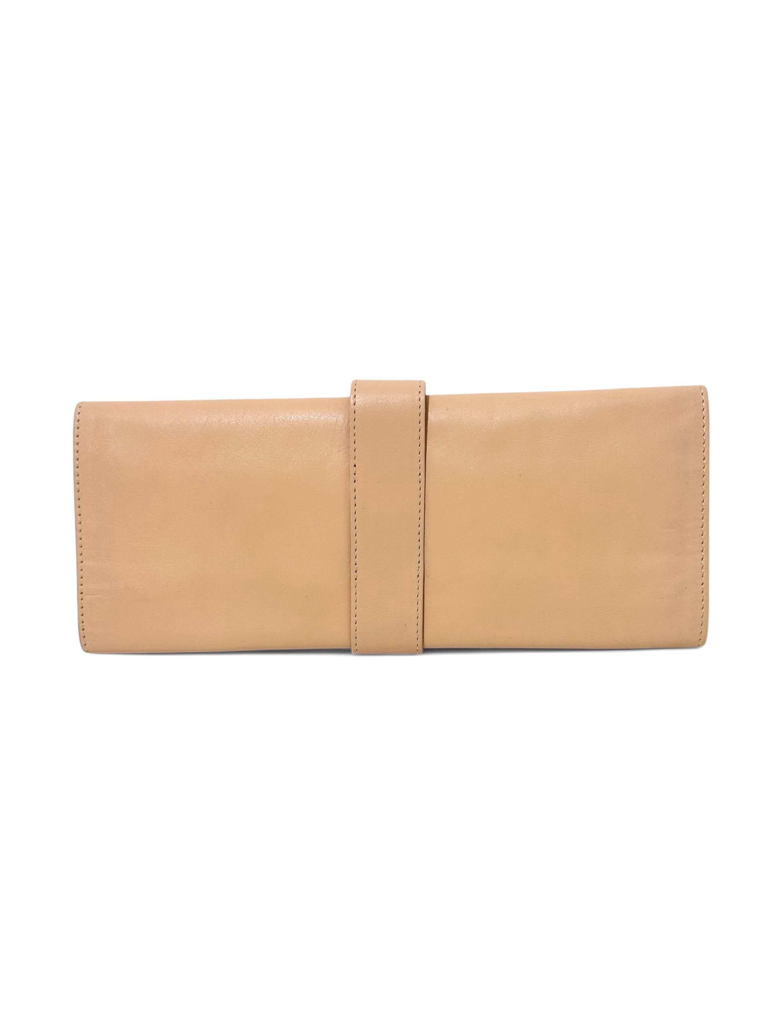 Leather Chatelain Tan Soft Leather Wallet Clutch Size ONE SIZE - 3 Thumbnail