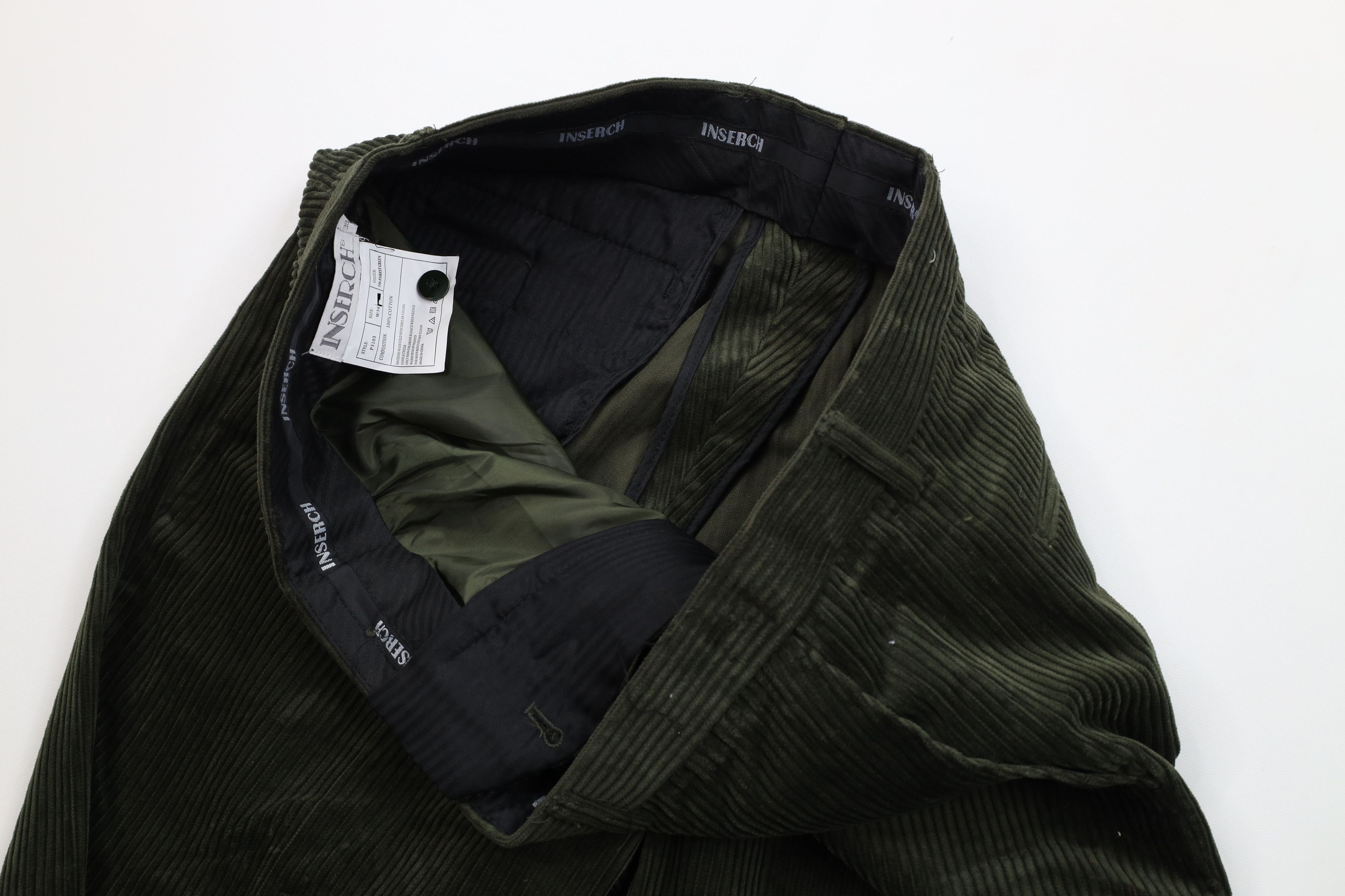 Vintage Vintage 90s Y2K Streetwear Wide Leg Chino Pants Green Size US 38 / EU 54 - 8 Thumbnail