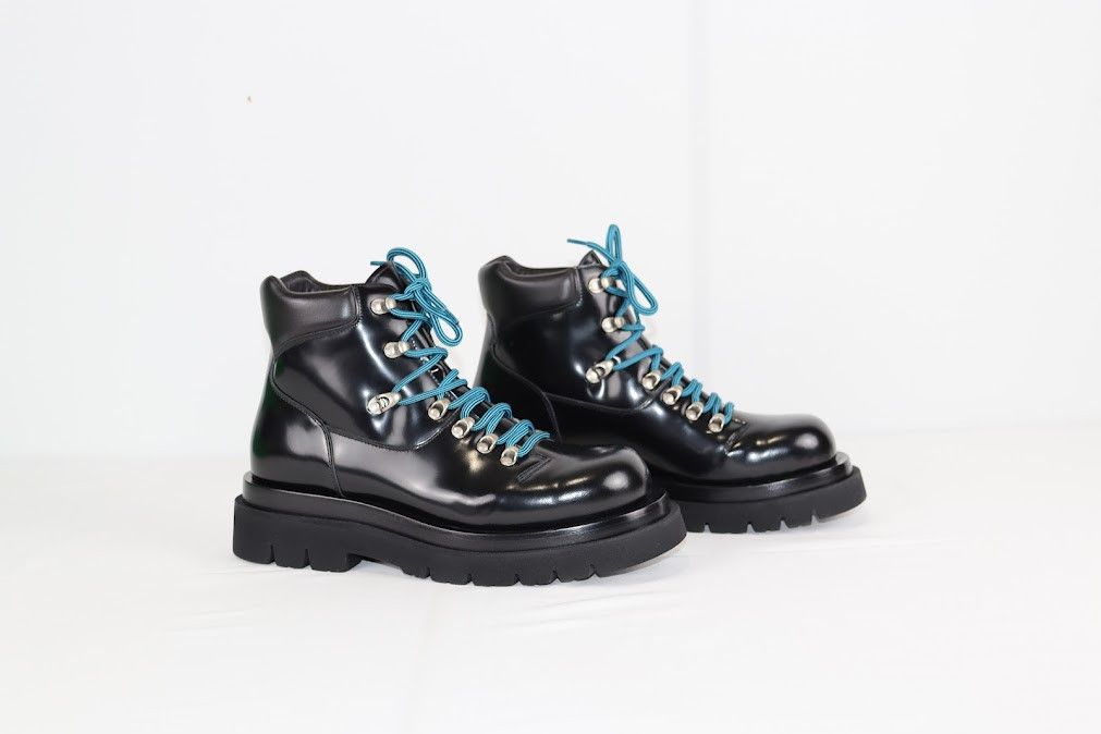 Bottega Veneta o1rshd1 Q:2 / Hiking Lug Gloss Vinyl Boots in Black Size US 9 / EU 42 - 8 Thumbnail
