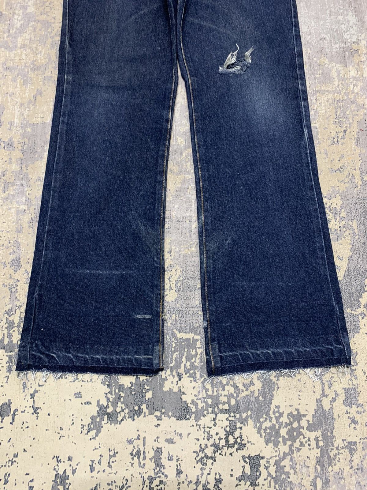 If Six Was Nine × Japanese Brand Japanese Brand Casual Land Japan Mini Flare Distressed Denim Size US 30 / EU 46 - 3 Thumbnail