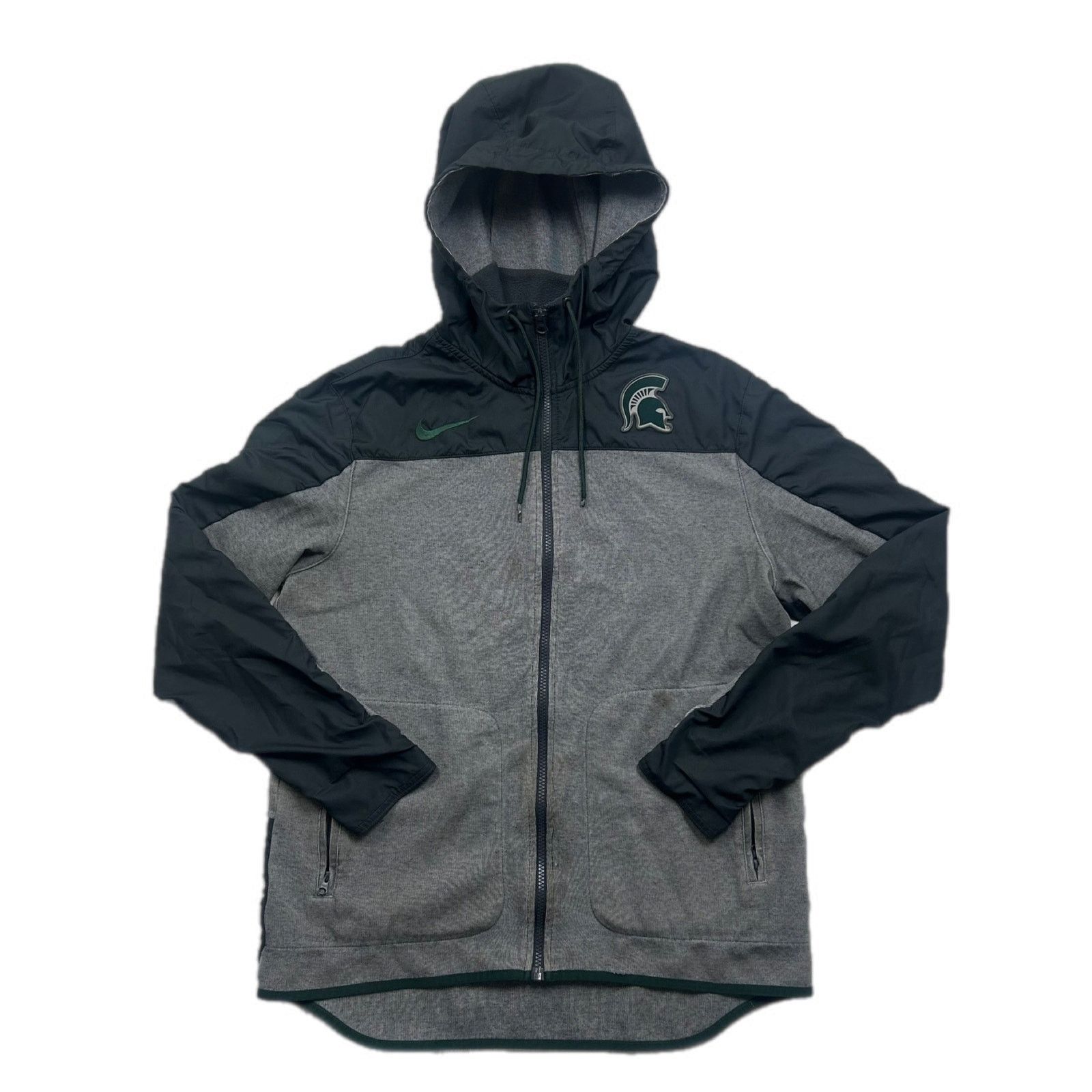 Nike Nike Michigan State Spartans Zip-Up Hoodie Size US M / EU 48-50 / 2 - 1 Thumbnail