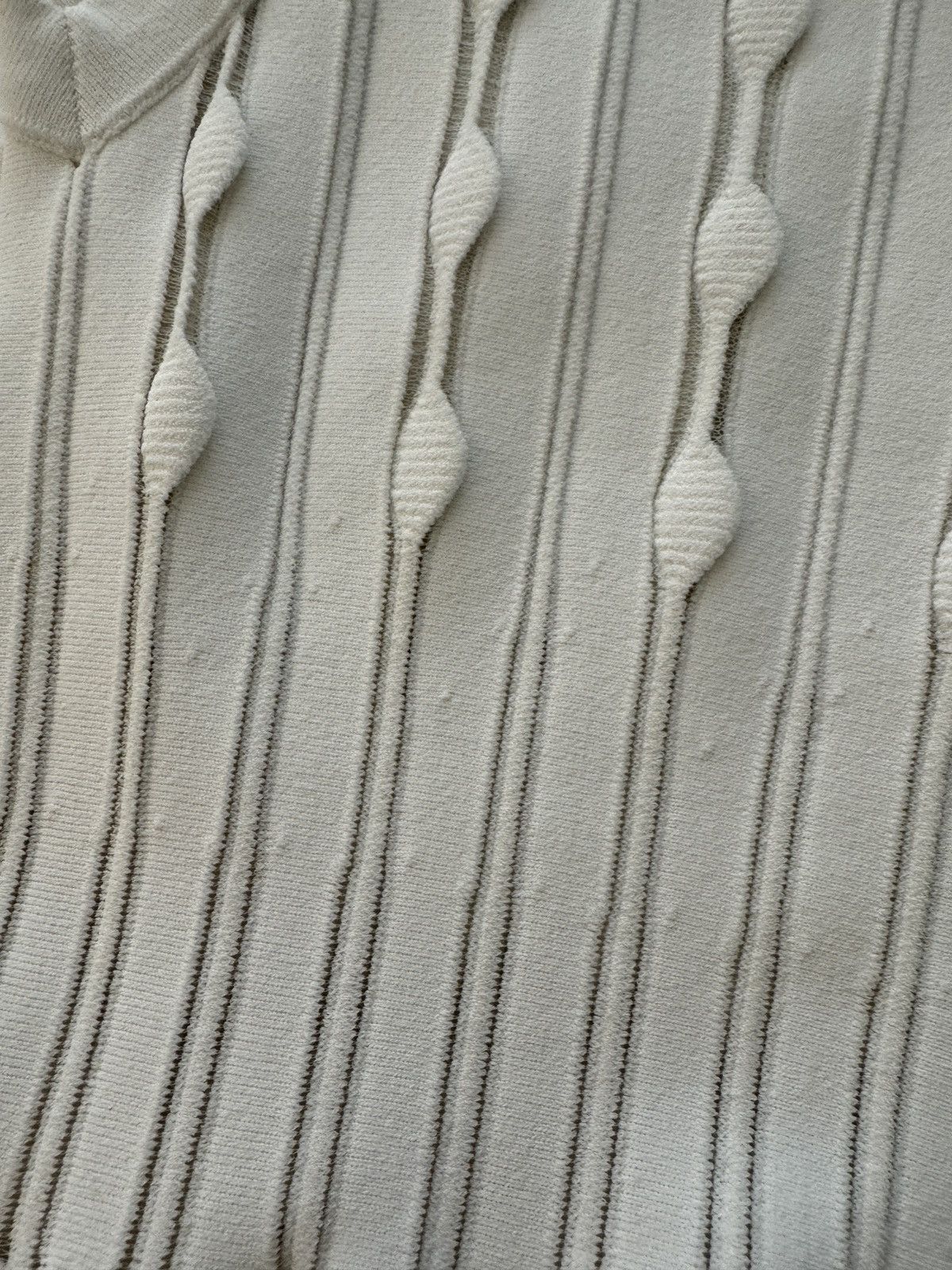 Alaia Alaïa white knitted sleeveless stretch top | FR36 Size XS / US 0-2 / IT 36-38 - 6 Thumbnail
