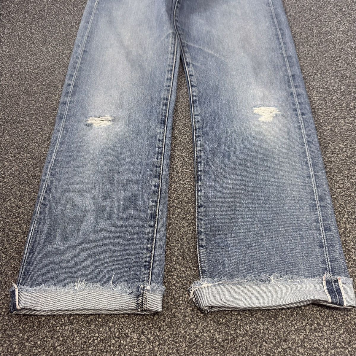 Levi's Vintage Clothing Vintage Big E Levis 502xx Selvedge 80s 90s Faded Aging Denim Size US 29 - 7 Thumbnail