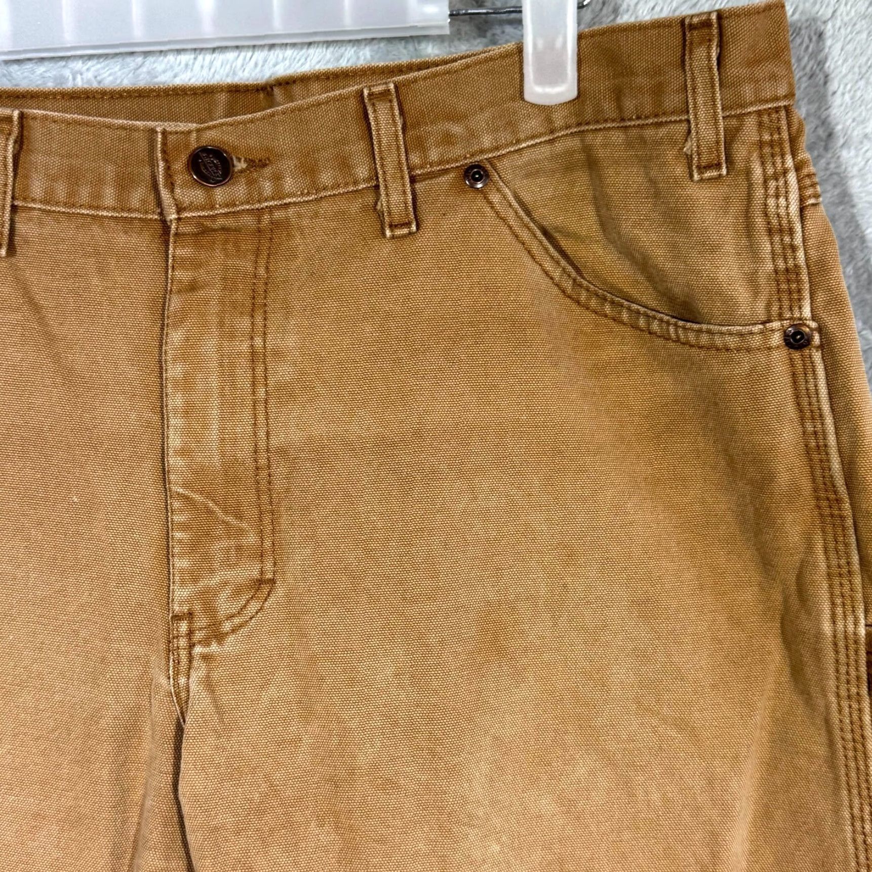 Dickies Dickies Carpenter Jeans Men’s 34x32 Brown Denim Relaxed Fit Straight Leg Size US 34 / EU 50 - 4 Thumbnail