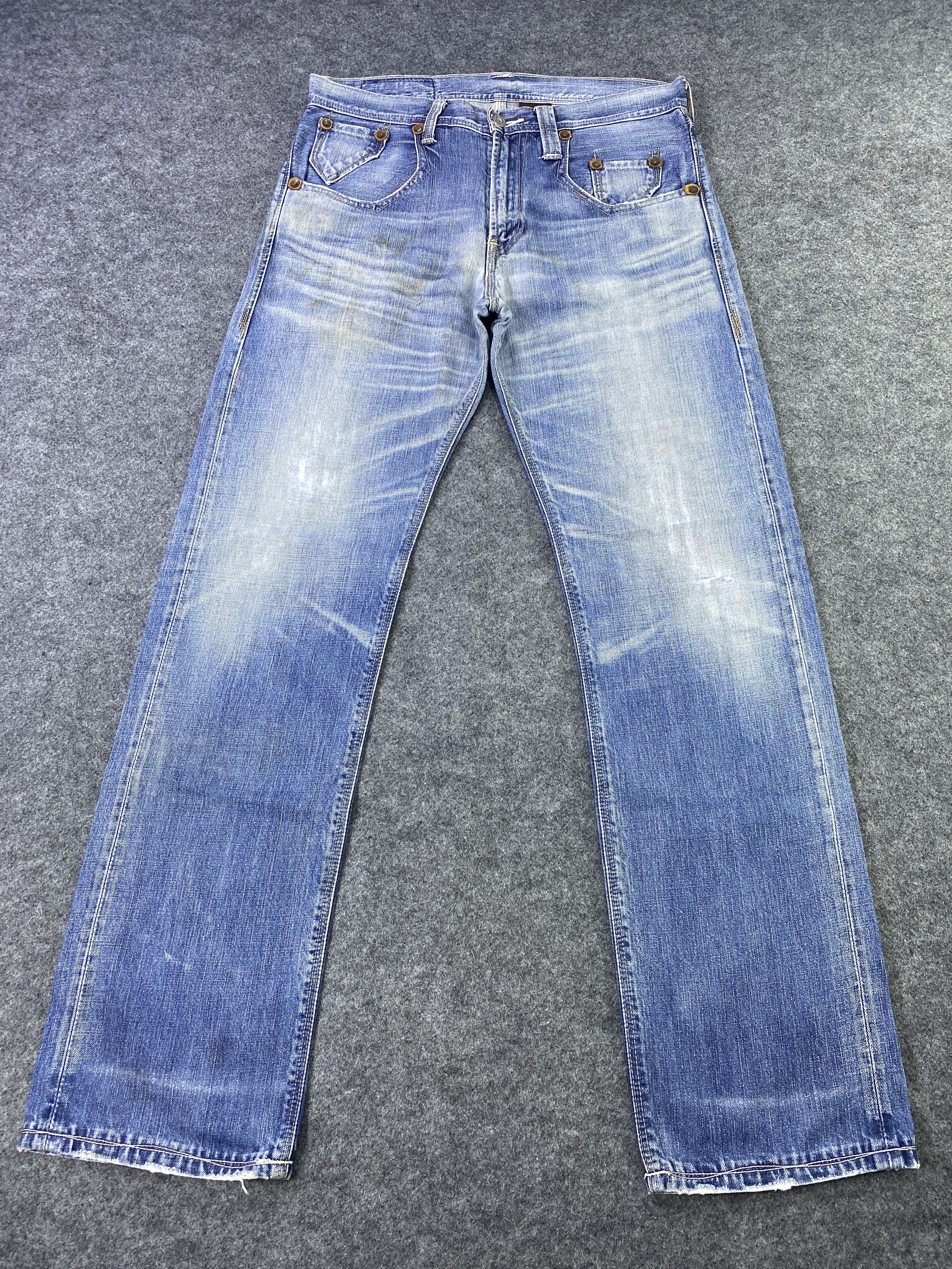 Levi's Vintage Levi's 502 Distresses Blue Wash Jeans - J882 Size US 32 / EU 48 - 2 Thumbnail