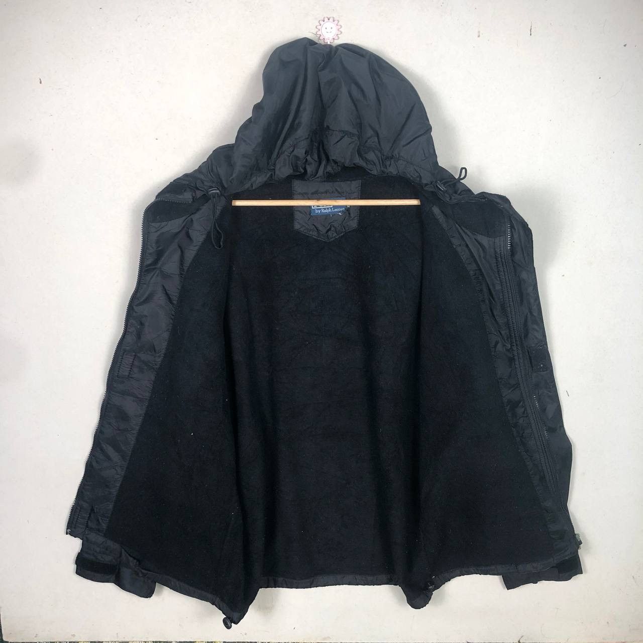 Polo Ralph Lauren Polo Ralph Lauren Big Logo Black Hooded Jacket Size US XL / EU 56 / 4 - 3 Thumbnail
