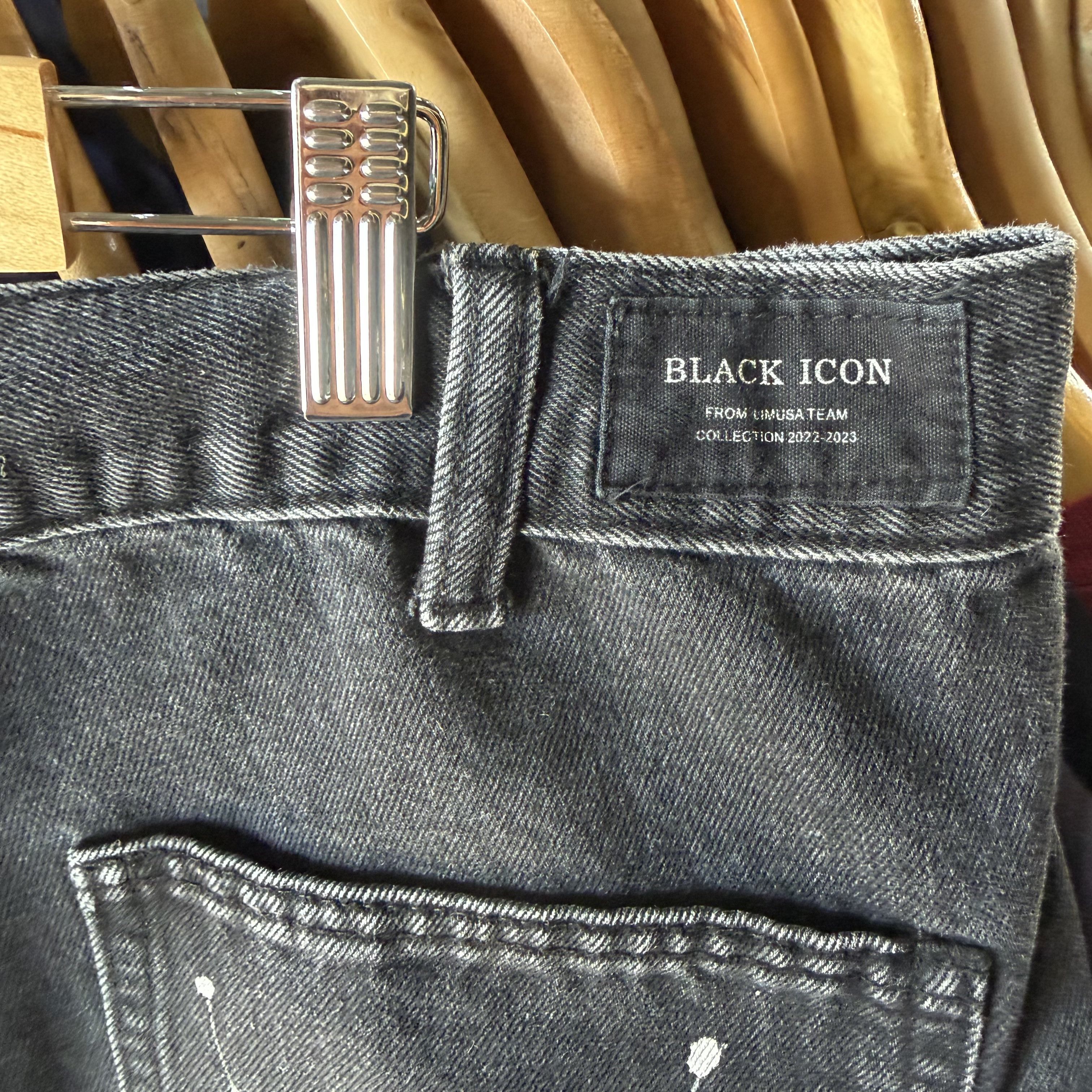 Black Icon Black icon Limusa Jeans Paint splatter Flared Cargo Artsy Size US 36 / EU 52 - 4 Thumbnail
