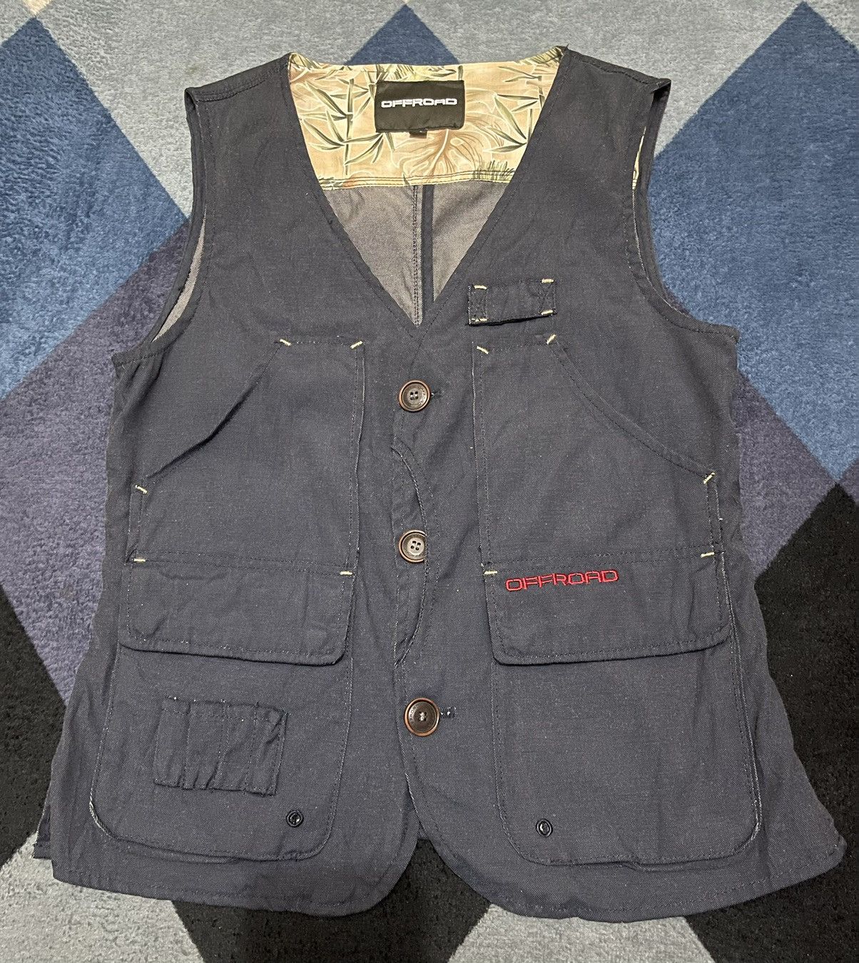 Vintage VINTAGE OFFROAD VEST MULTI POCKET JAPAN Size 38S - 1 Thumbnail