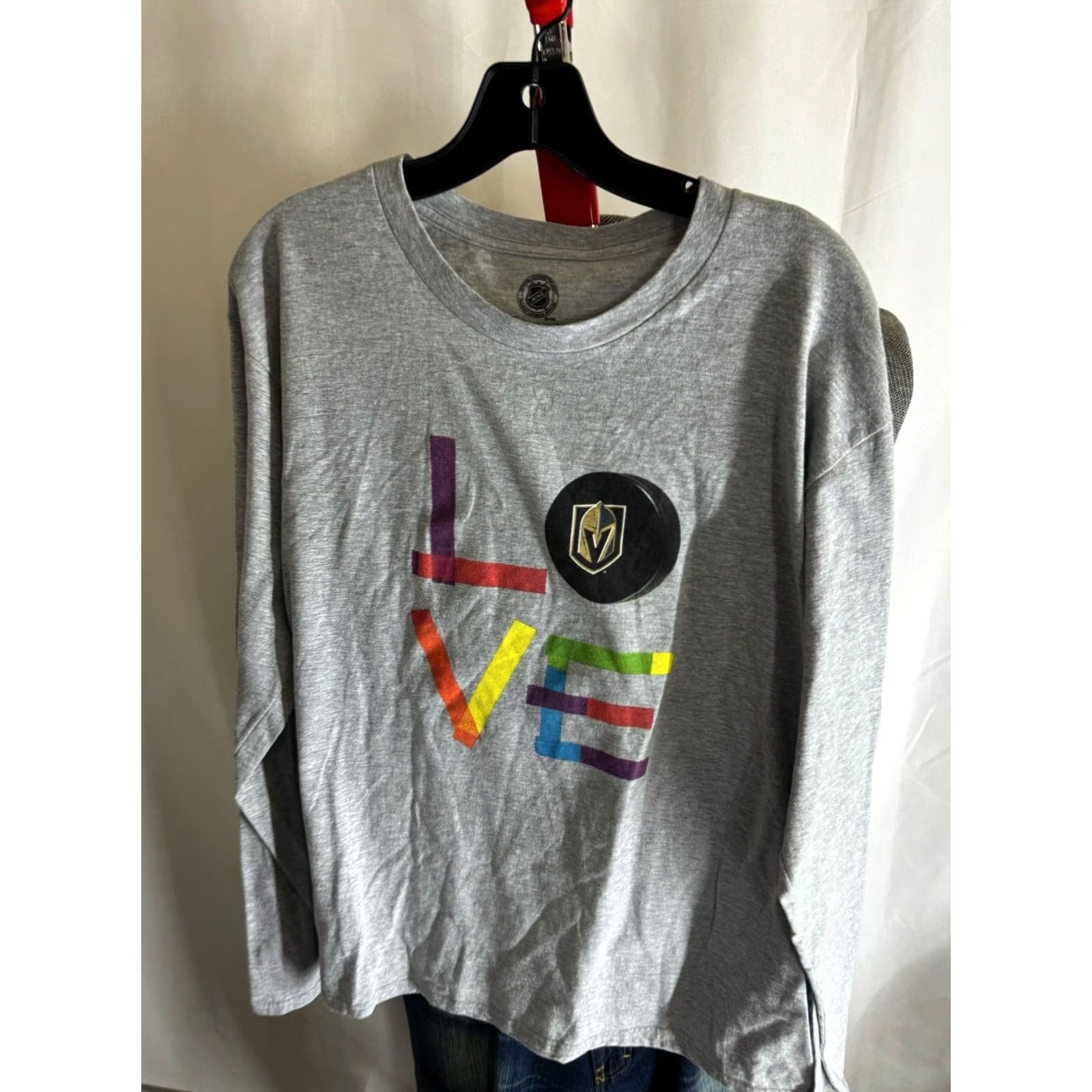 Vintage Fanatics Vegas Golden Knighst Love Pride Hockey Long Sleeve Large L Size US L / EU 52-54 / 3 - 4 Thumbnail