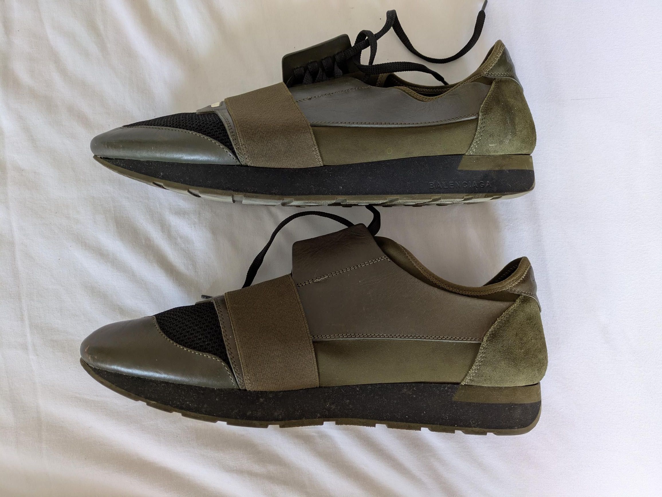 Balenciaga Balenciaga Race Runners / Speed Racer in Olive Green Size 45 Size US 12 / EU 45 - 4 Thumbnail