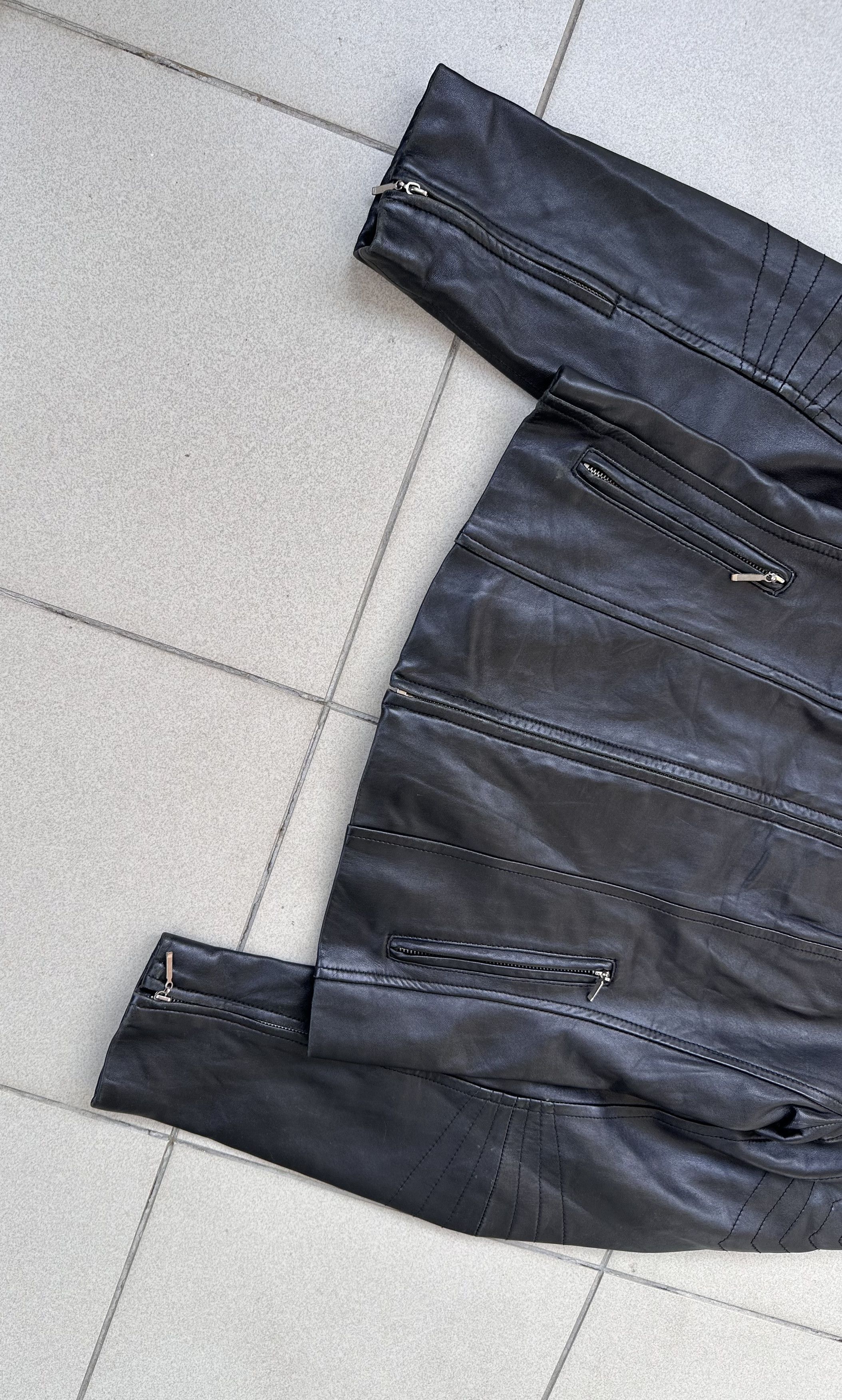Other Women leather lambskin jacket biker Size M / US 6-8 / IT 42-44 - 3 Thumbnail