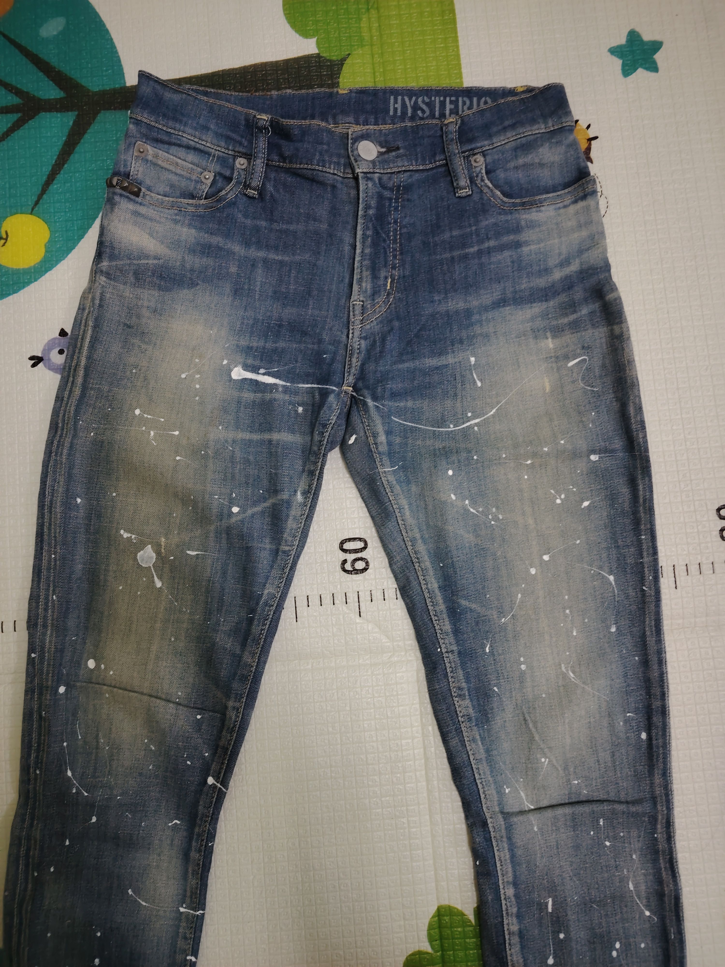 Hysteric Glamour Hysteric Glamour Studded paint splatter skinny stretch jeans Size 28" / US 6 / IT 42 - 3 Thumbnail