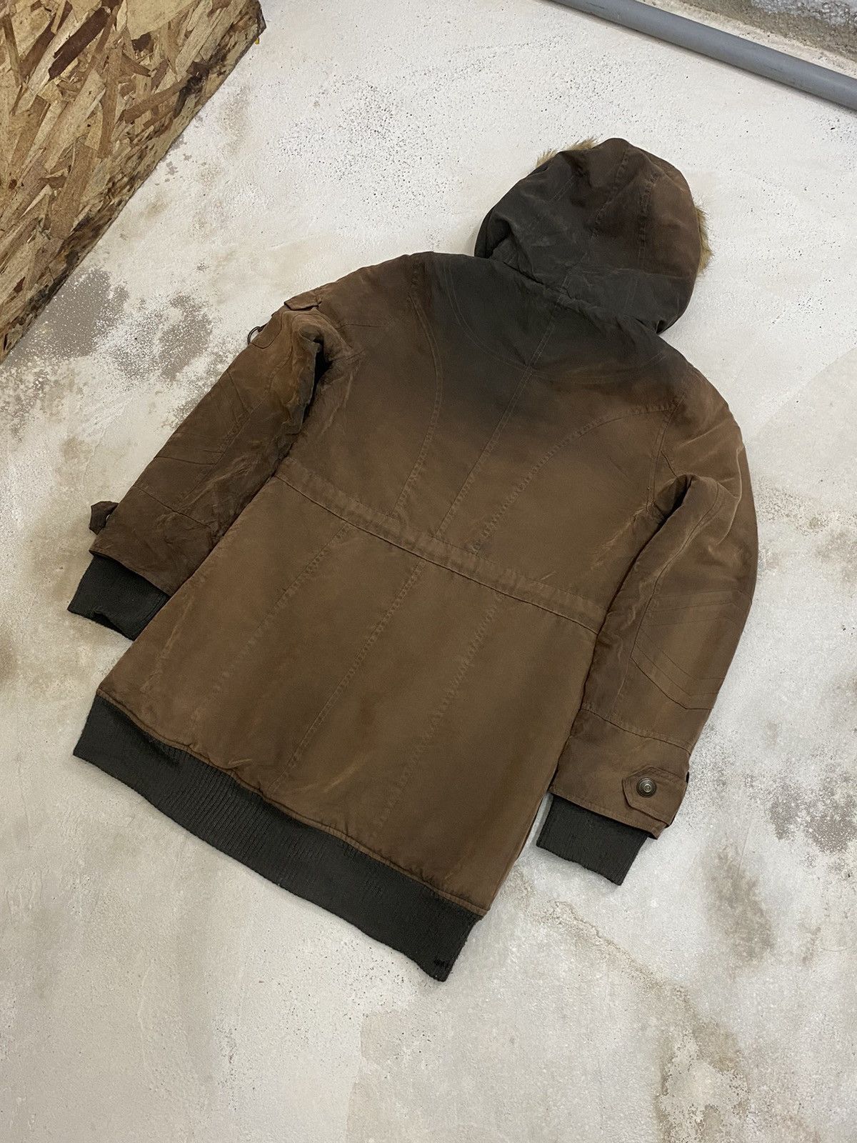 If Six Was Nine Vintage Japan C'estbien Vous Wool Fur Sunfaded Parka Jacket Size US S / EU 44-46 / 1 - 7 Thumbnail