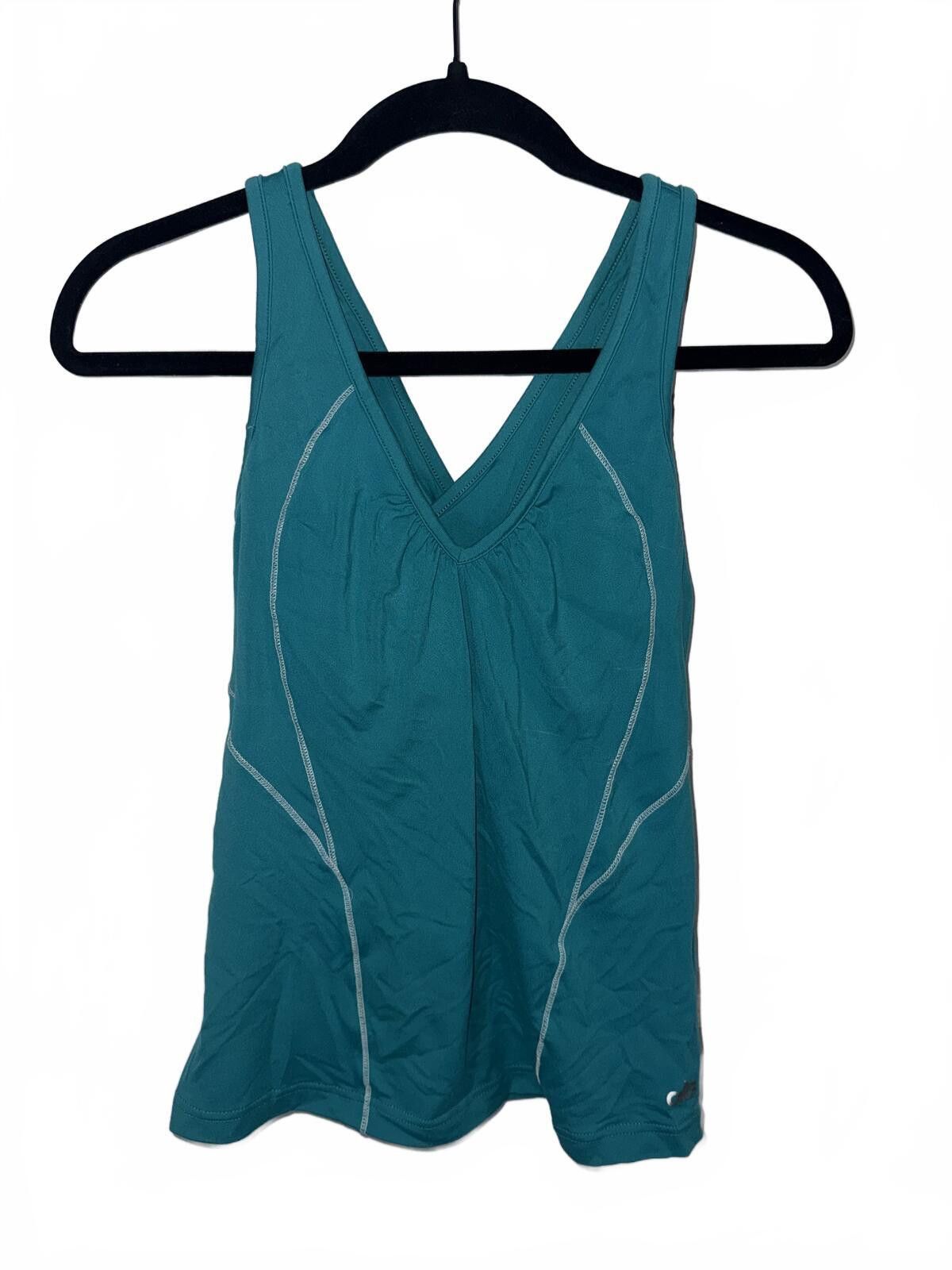 Other Alo Yoga tank w/bra size small teal Size S / US 4 / IT 40 - 1 Thumbnail