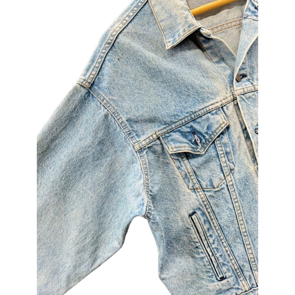 Levi's × Vintage Vintage Levi's Men's Distressed Denim Trucker Jacket Size US L / EU 52-54 / 3 - 4 Thumbnail