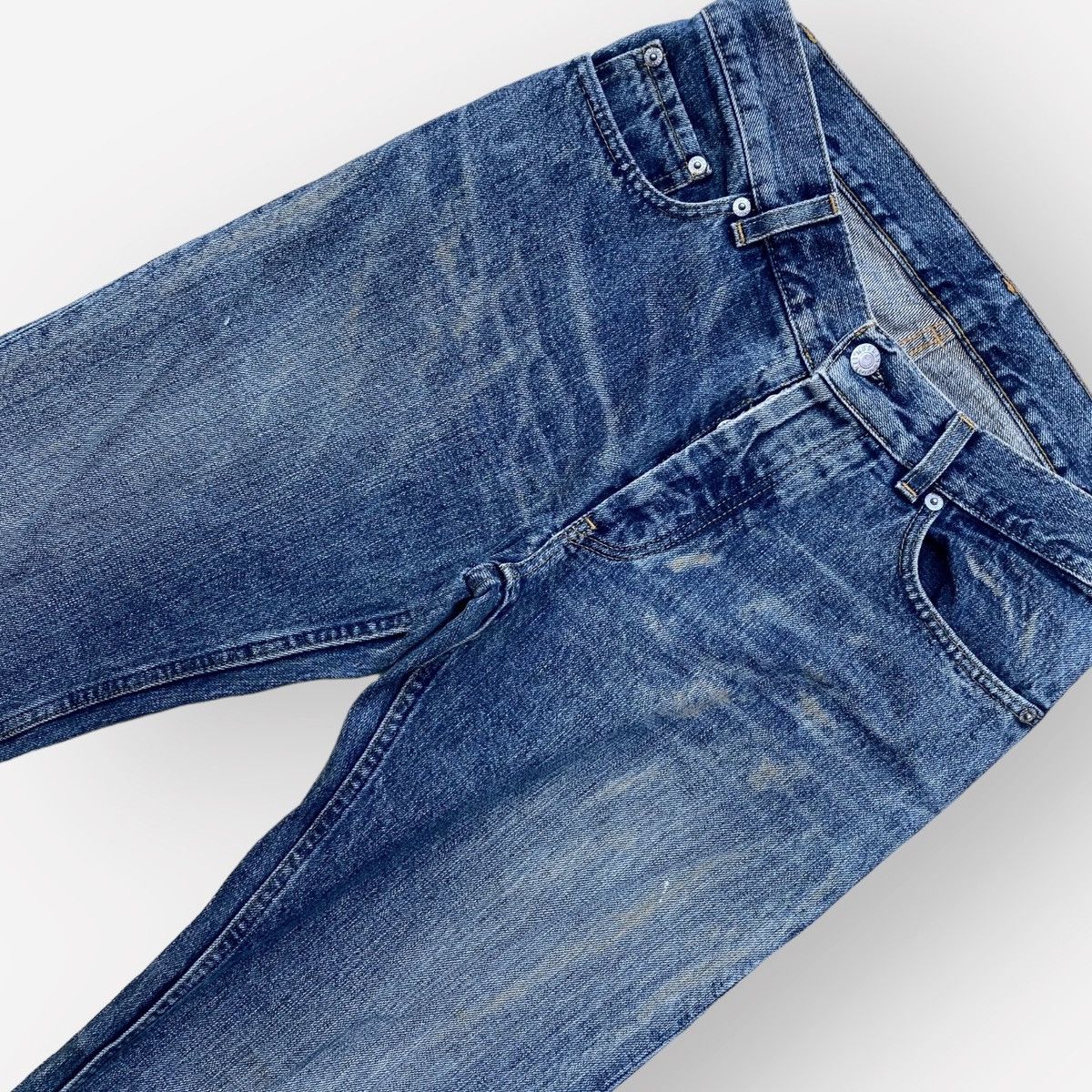 Helmut Lang Vintage 1999 Burned Denim Classic Cut Size US 30 / EU 46 - 1 Thumbnail