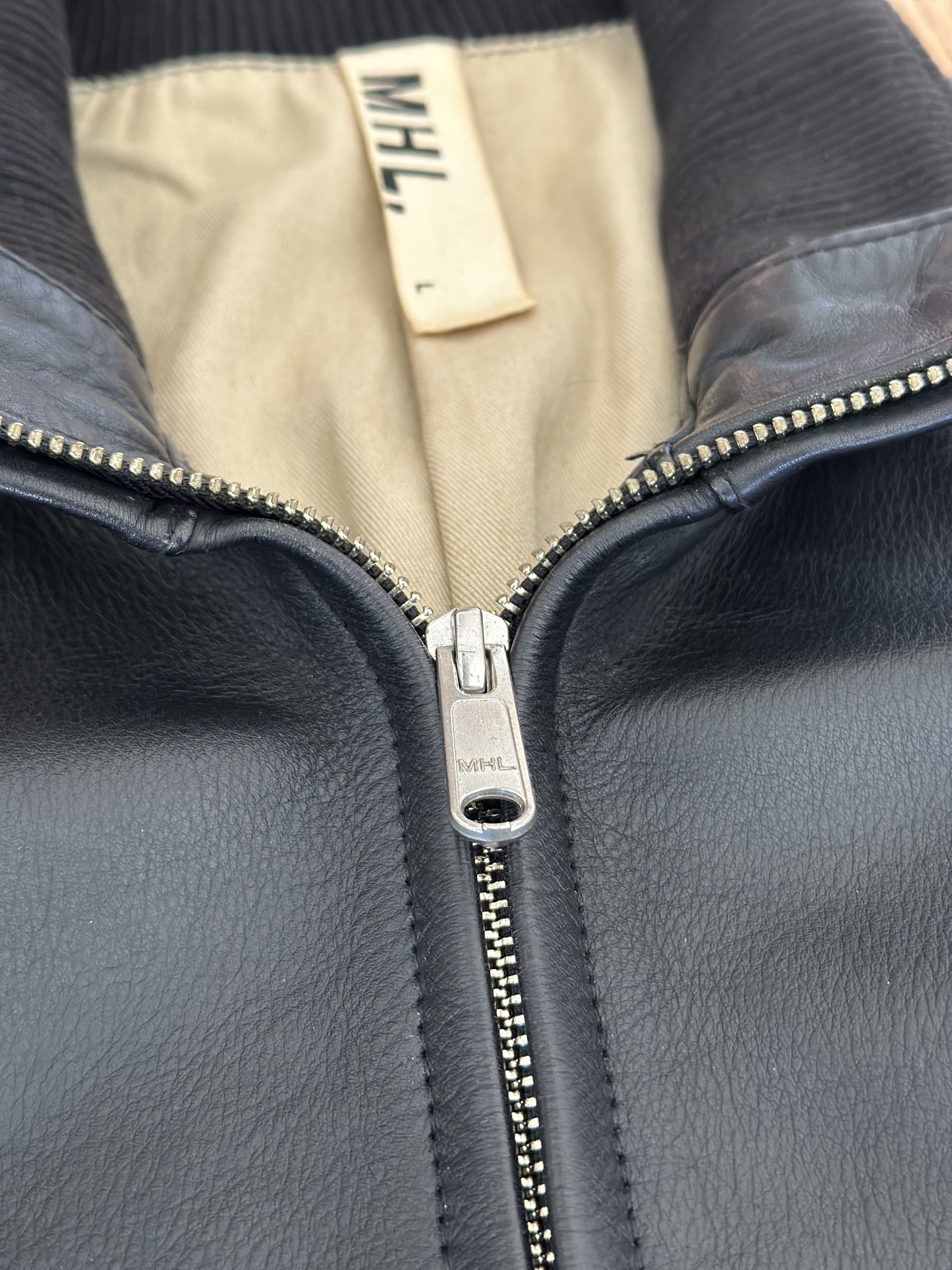 Margaret Howell Margaret Howell Leather bomber jacket Size US M / EU 48-50 / 2 - 2 Thumbnail