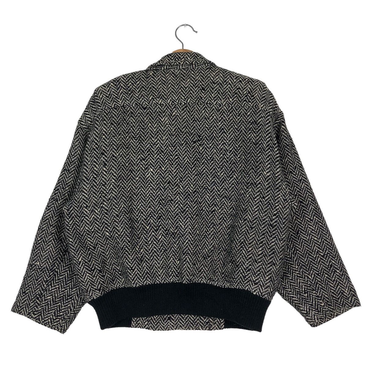 Issey Miyake 🔥Vintge Wool Bomber Jacket Herringbone Reor Japan Made Size US M / EU 48-50 / 2 - 8 Thumbnail