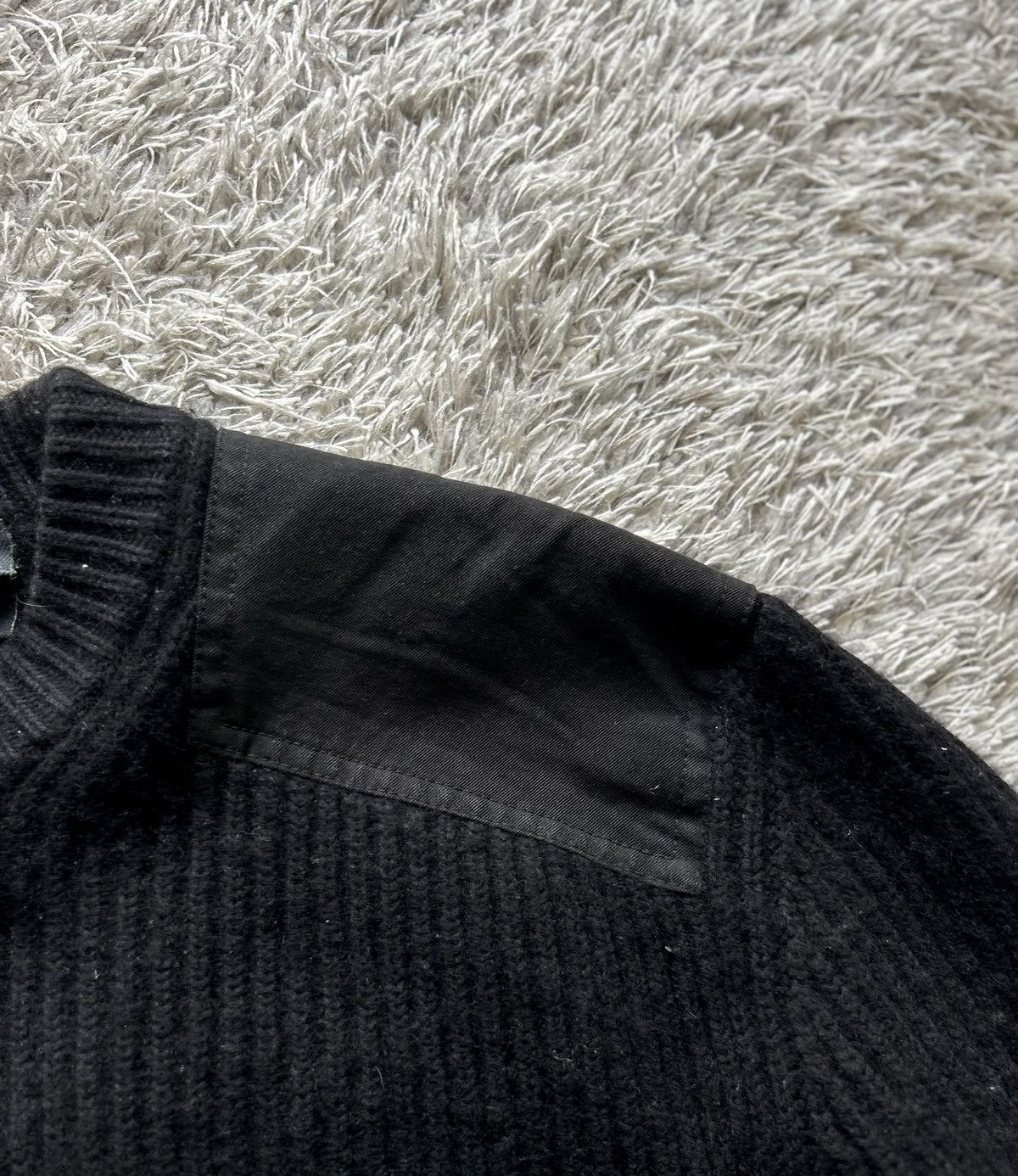 Burberry 💥GRAIL💥 BURBERRY CONTRAST PANEL RIB KNIT WOOL SWEATER Size US L / EU 52-54 / 3 - 7 Thumbnail