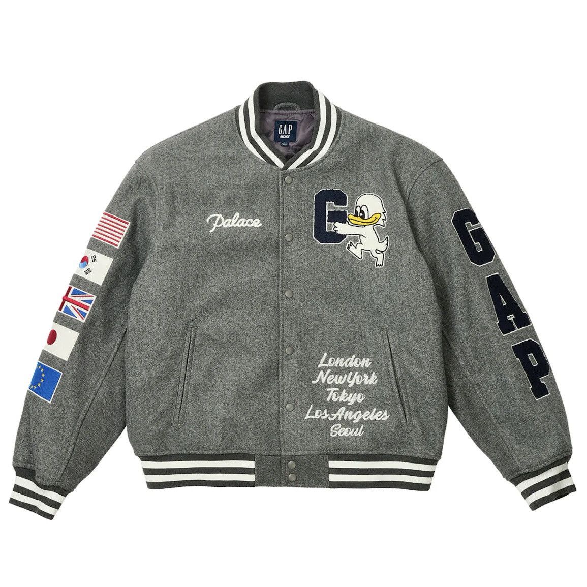 Gap × Palace Palace x Gap Varsity Jacket Size US S / EU 44-46 / 1 - 2 Thumbnail