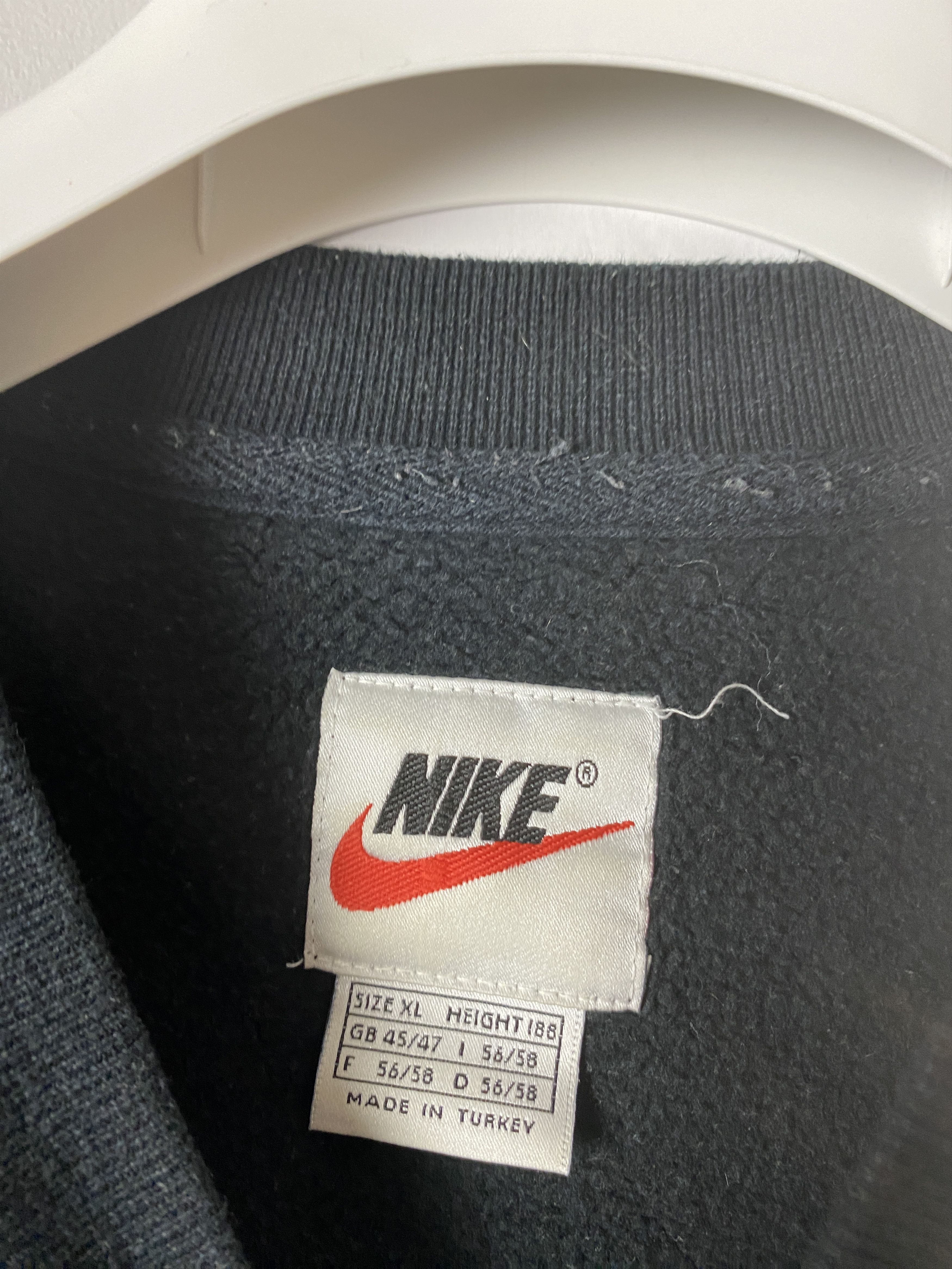 Nike Nike big logo sweatshirt crewneck skate rap hip hop 90s Size US XL / EU 56 / 4 - 3 Thumbnail