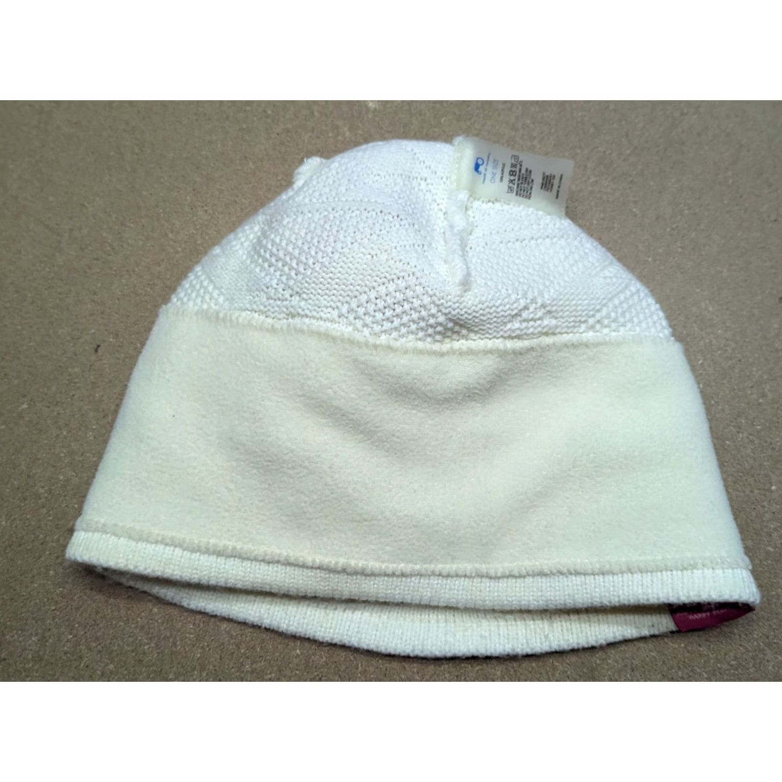 Vintage Moods of Norway Beanie Hat One Size Lined Pom Pom Spellout Knitted White Size ONE SIZE - 5 Thumbnail