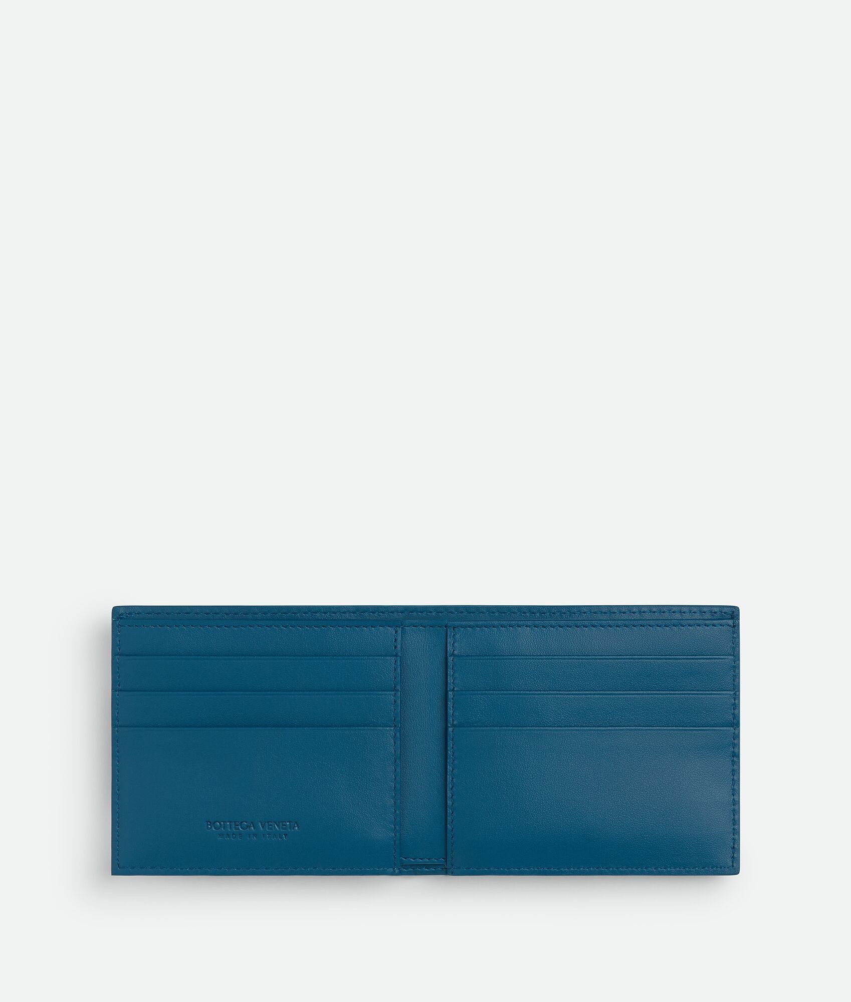 Bottega Veneta o1w1db10325 Size: OS / Cassette Bi-Fold Wallet in Blue Size ONE SIZE - 2 Thumbnail