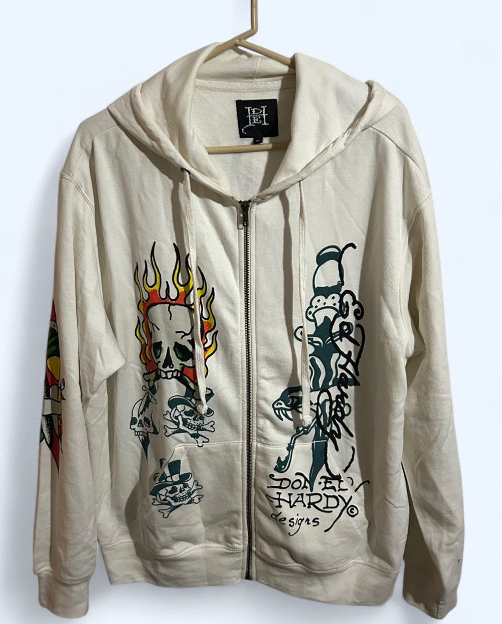 Ed Hardy Ed Hardy Y2K Zip Up Jacket Size XL Size US XL / EU 56 / 4 - 1 Thumbnail