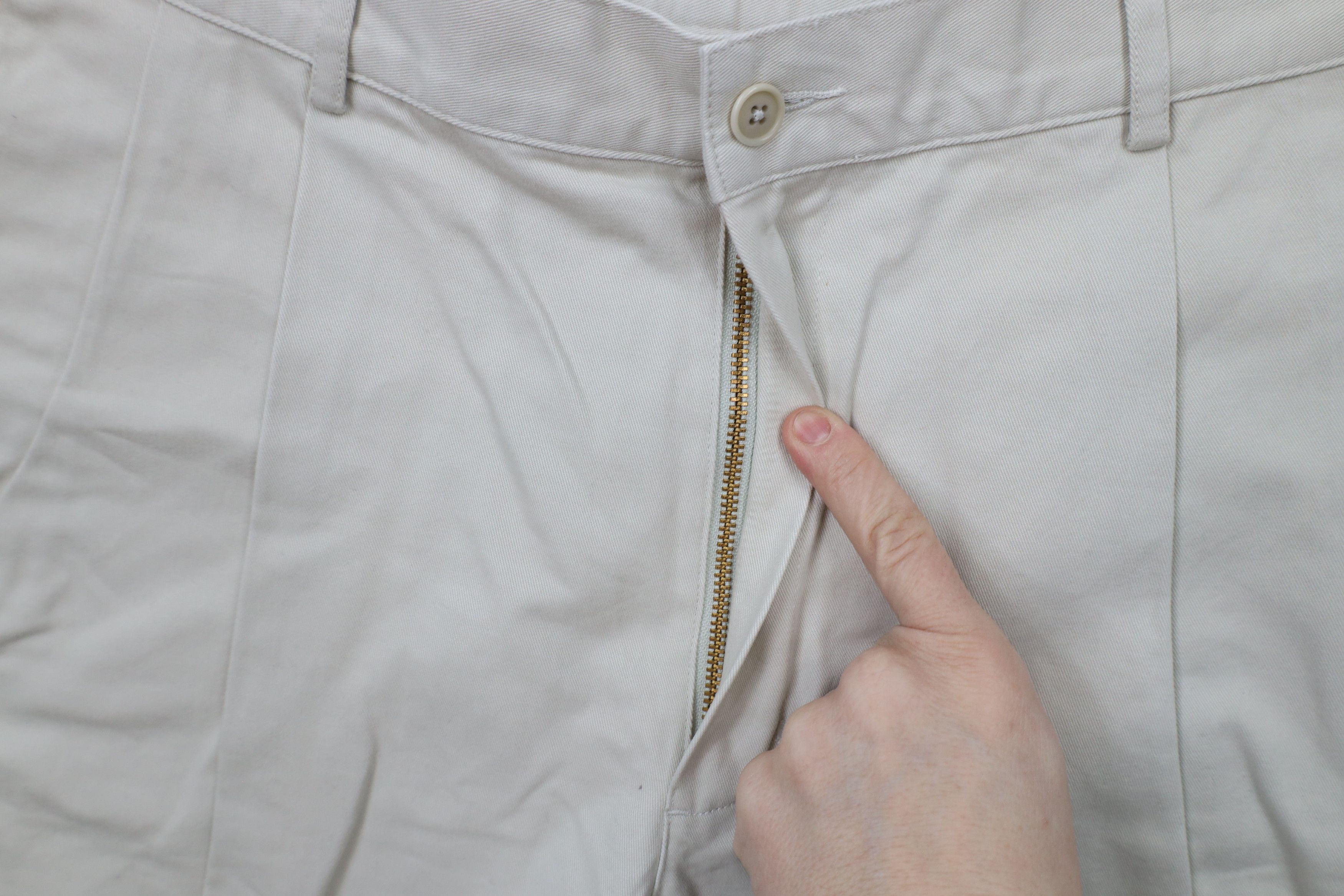 Lands' End × Vintage Deadstock Vintage Lands End Above Knee Chino Shorts Cotton Size US 34 / EU 50 - 5 Thumbnail